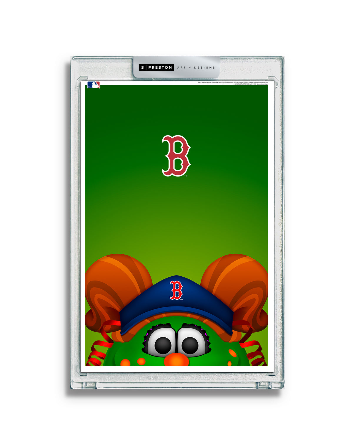 Minimalist Tessie Monster Peeker Limited Edition Art Card Slab