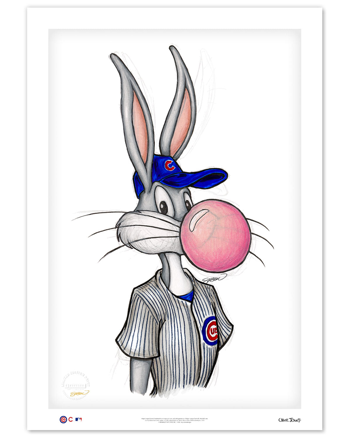 Bubblegum Bugs x MLB Cubs Limited Edition Art Print