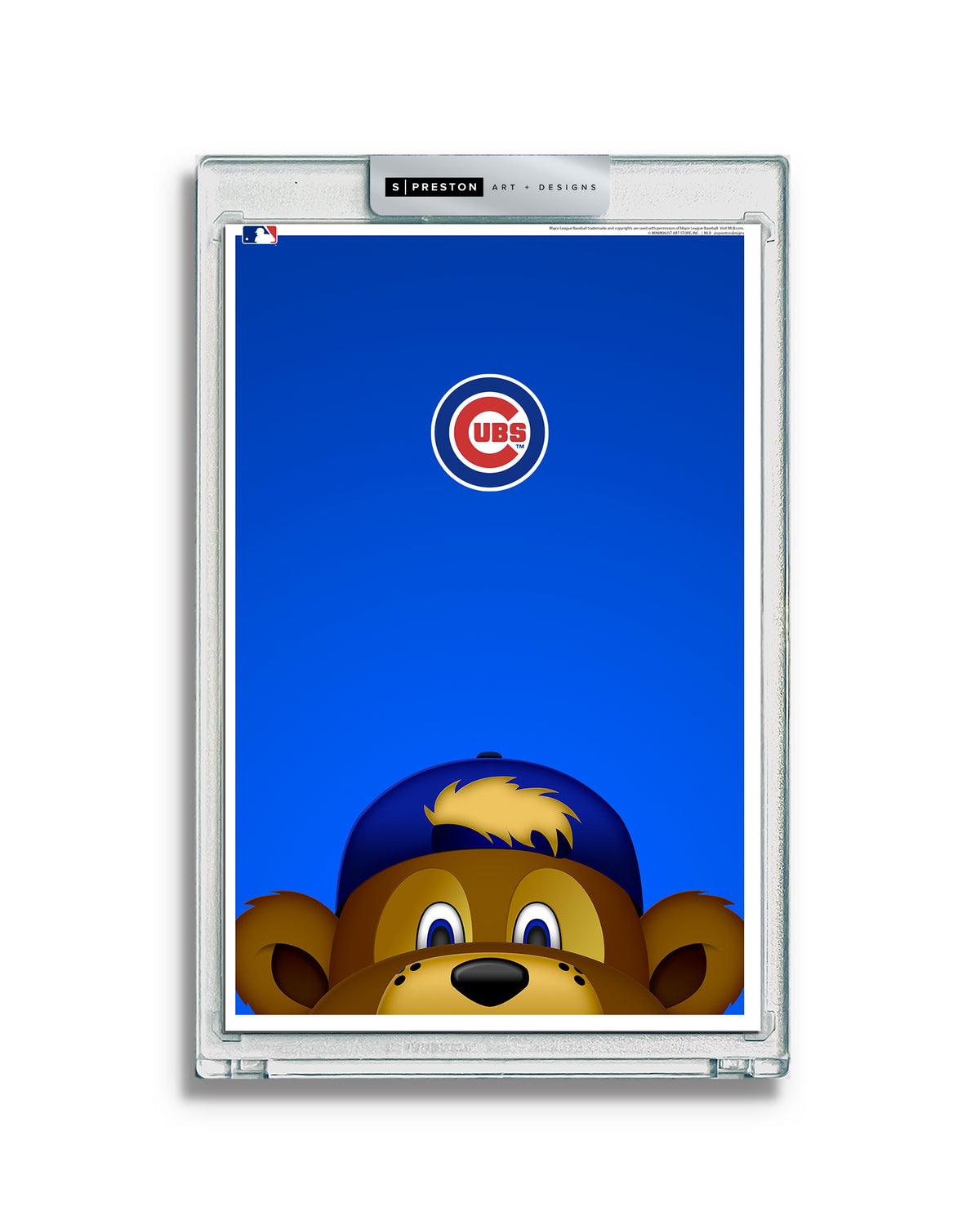 Minimalist Clark The Cub Peeker Limited Edition Art Card Slab