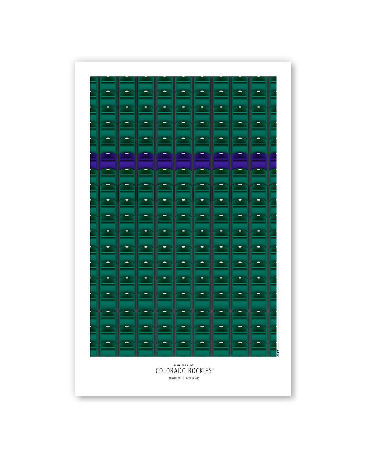Minimalist Coors Field Poster Print