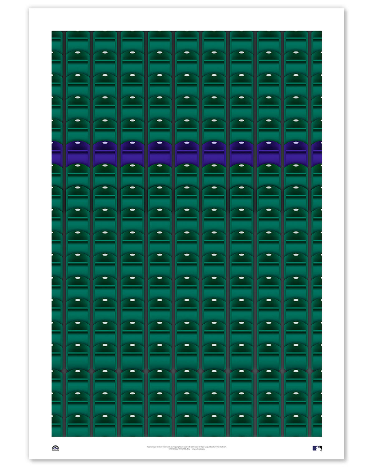 Minimalist Coors Field Art Print