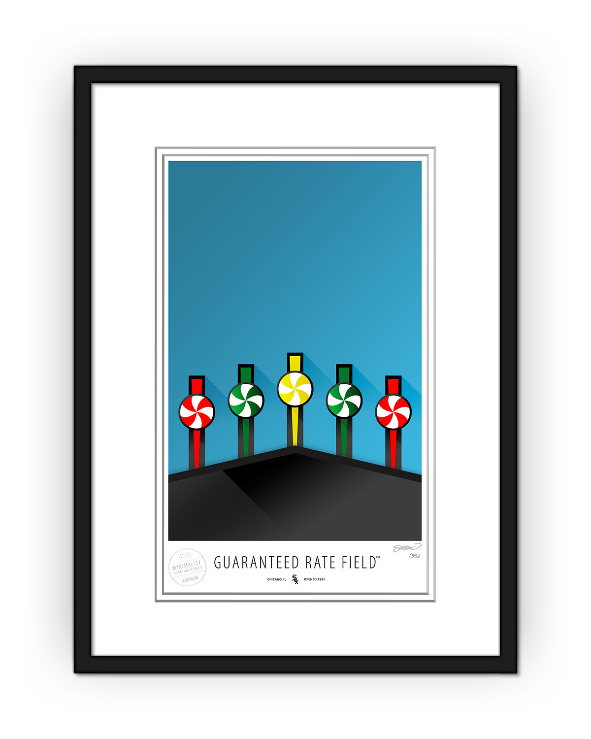 Minimalist Guaranteed Rate Field Art Print