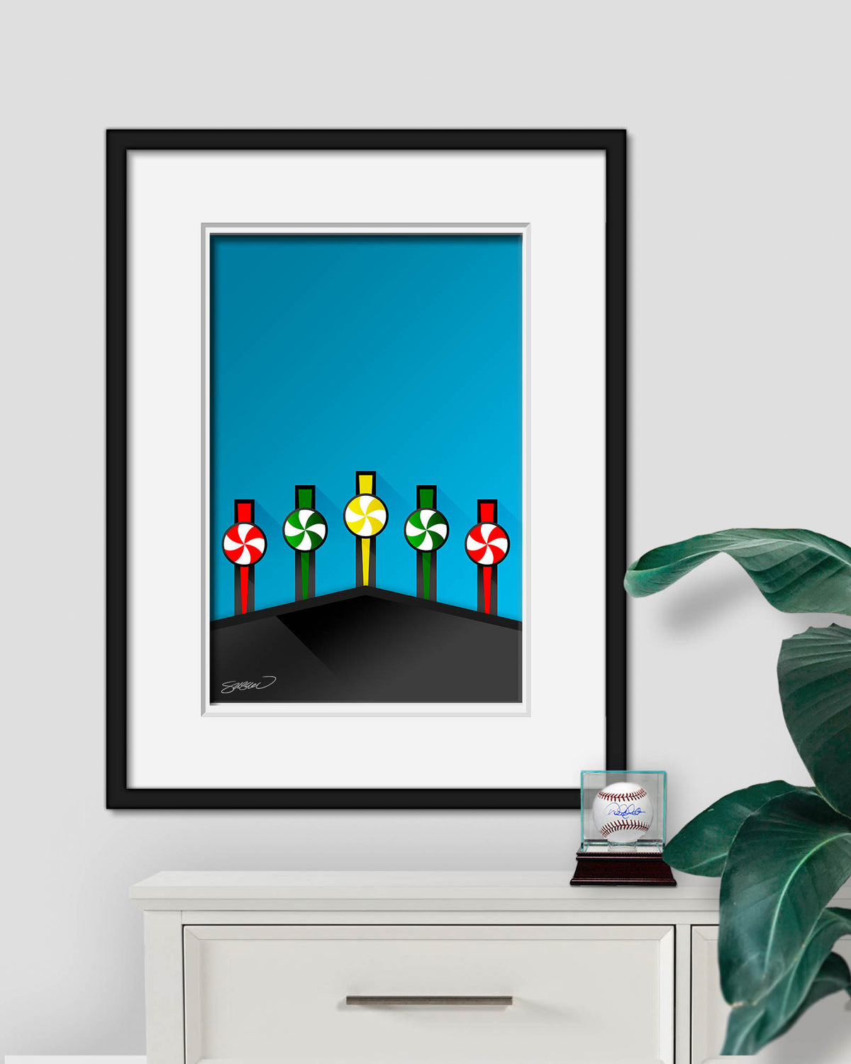 Minimalist Guaranteed Rate Field Art Print