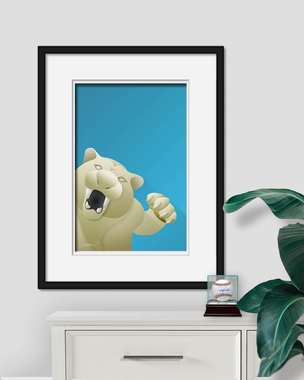 Minimalist Comerica Park Art Print