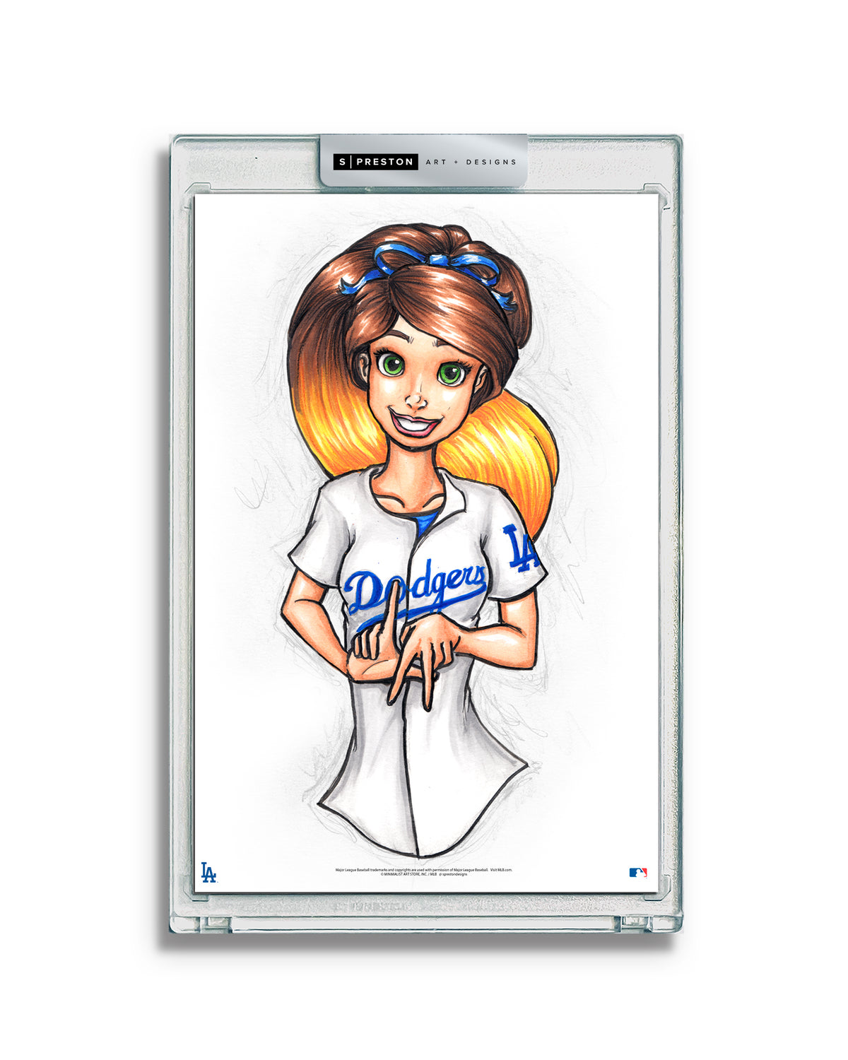 WinS® Dodgers Konni Mackenzie Limited Edition Art Card Slab