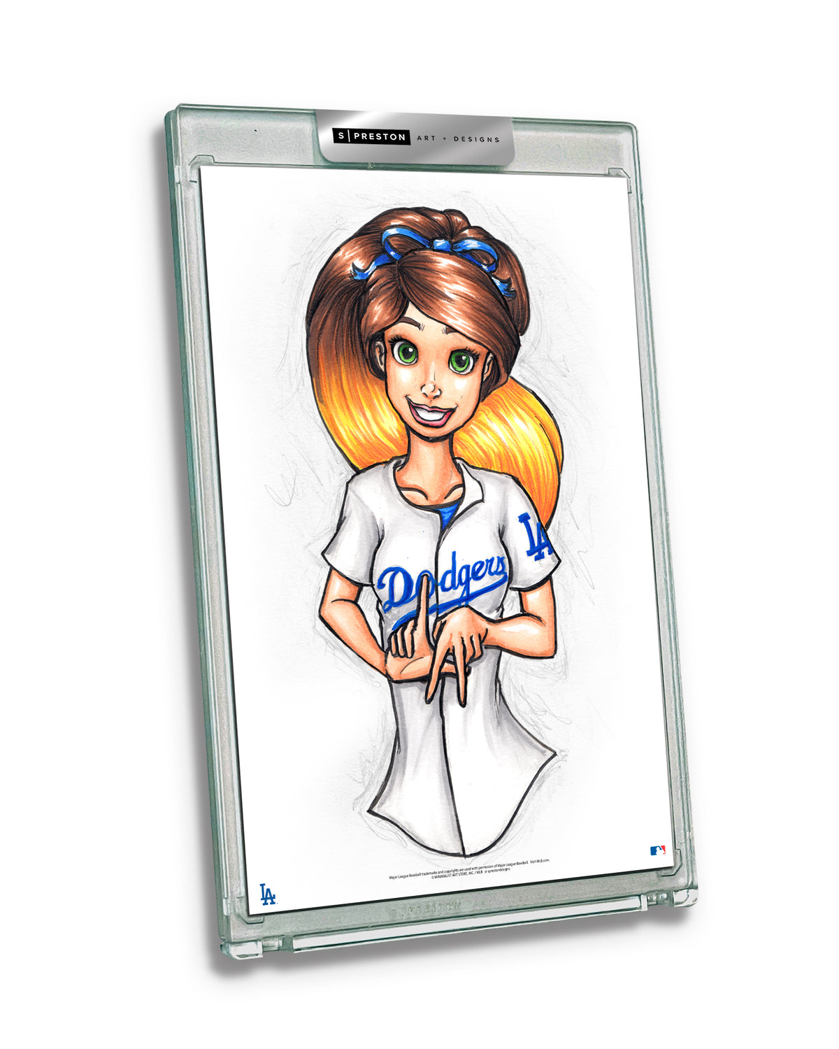 WinS® Dodgers Konni Mackenzie Limited Edition Art Card Slab