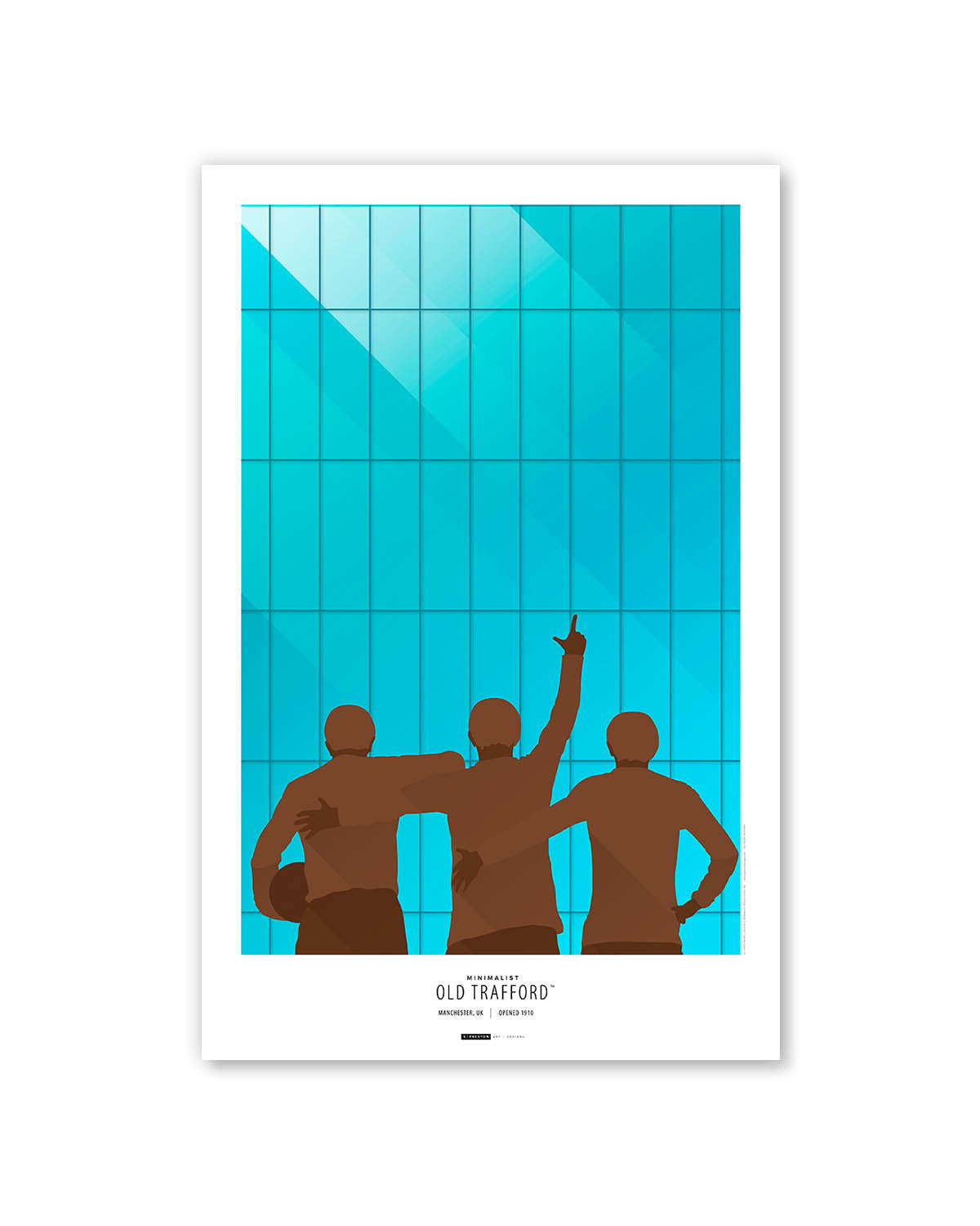 Minimalist Old Trafford Art Print
