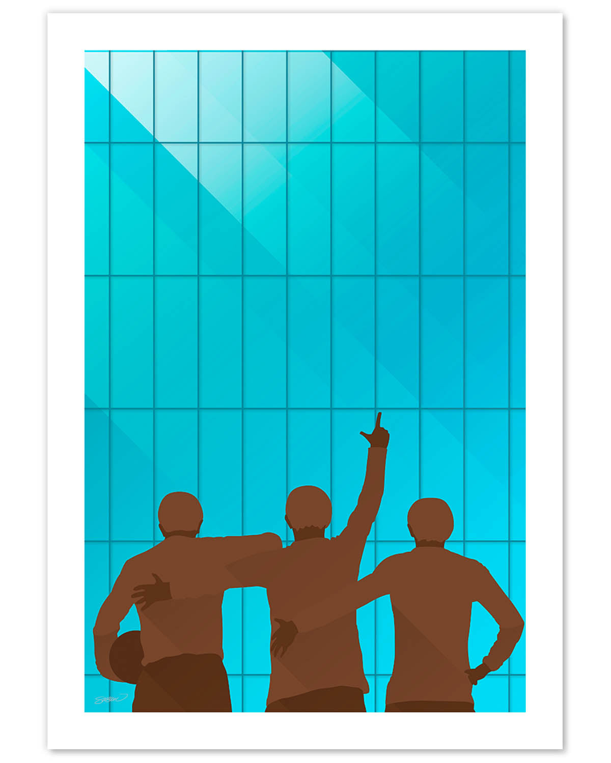 Minimalist Old Trafford Art Print