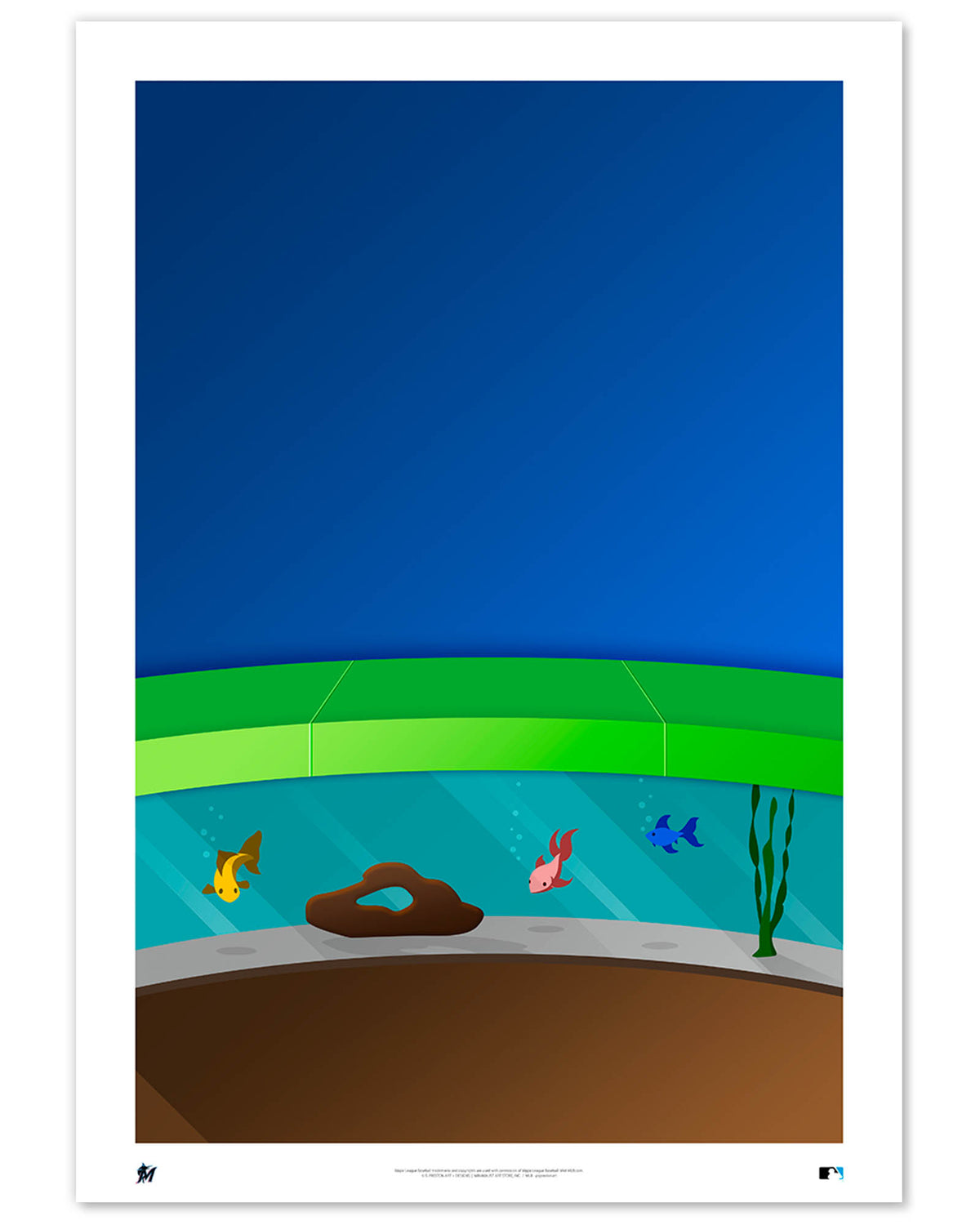Minimalist Marlins Park Art Print