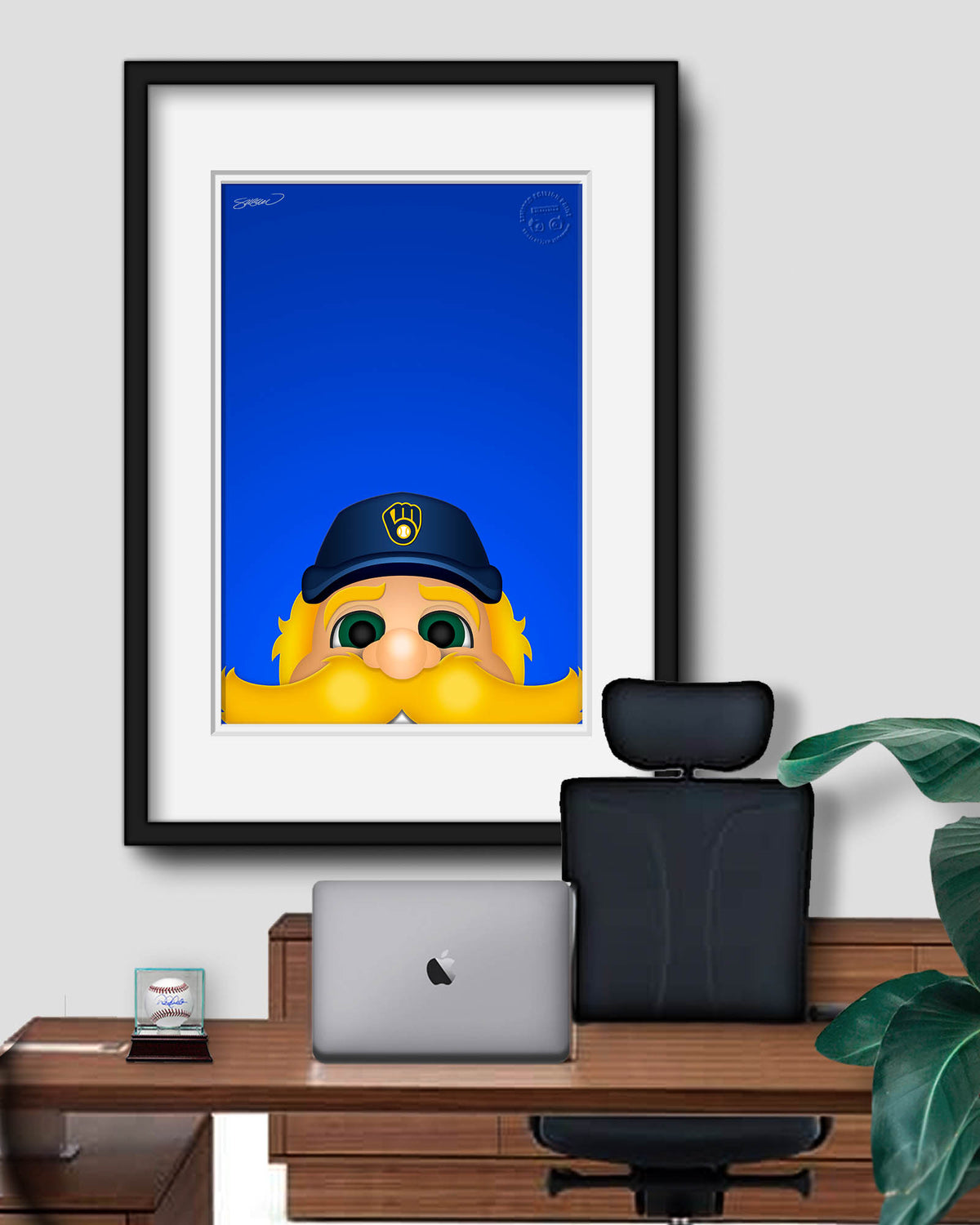 Minimalist Bernie Brewer