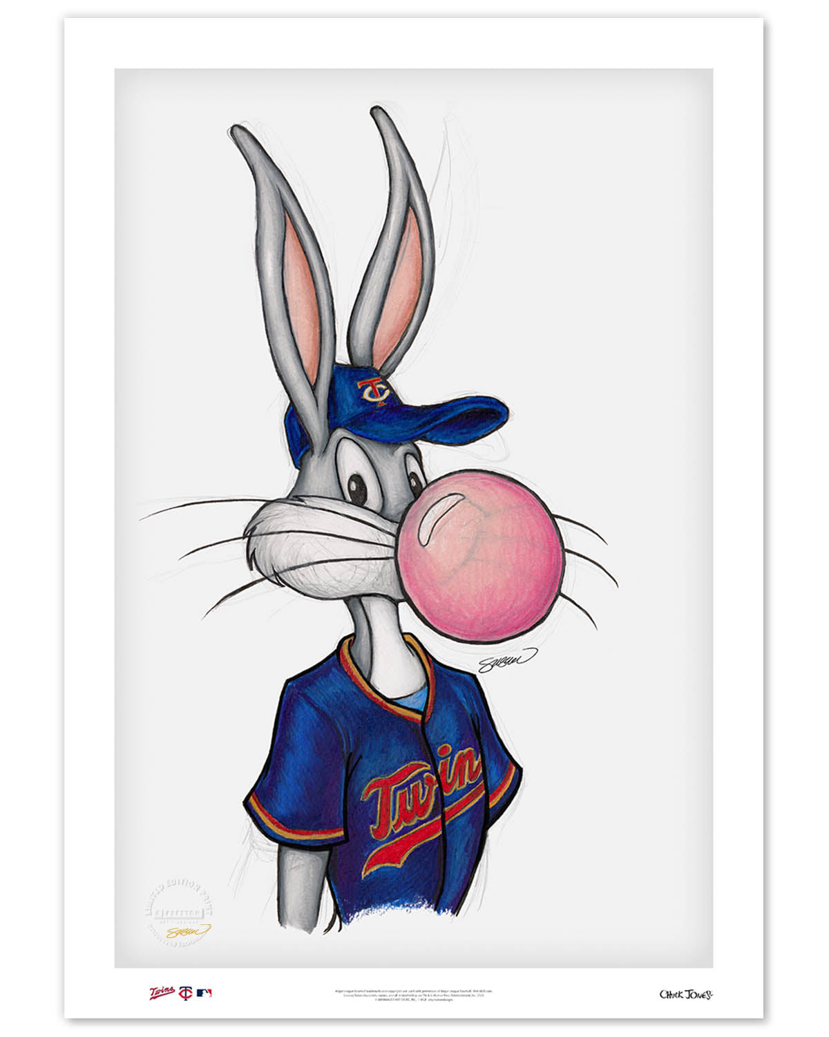 Bubblegum Bugs x MLB Twins Limited Edition Art Print