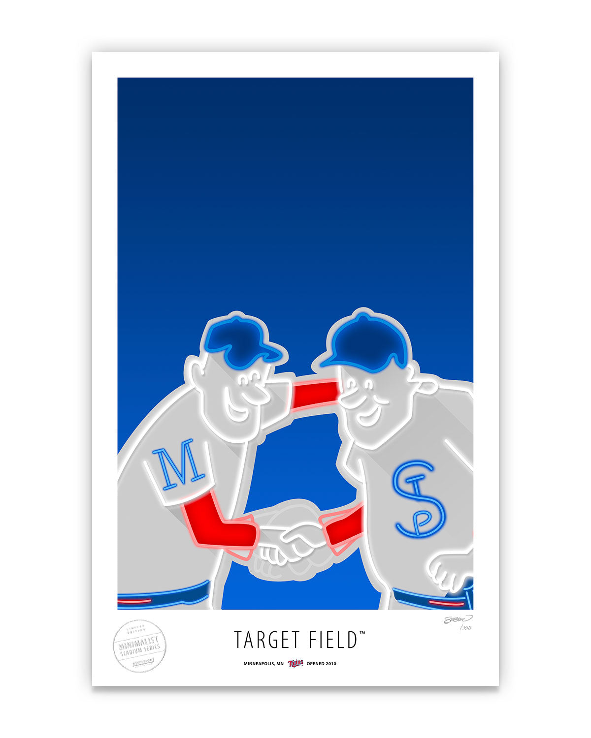 Minimalist Target Field Art Print