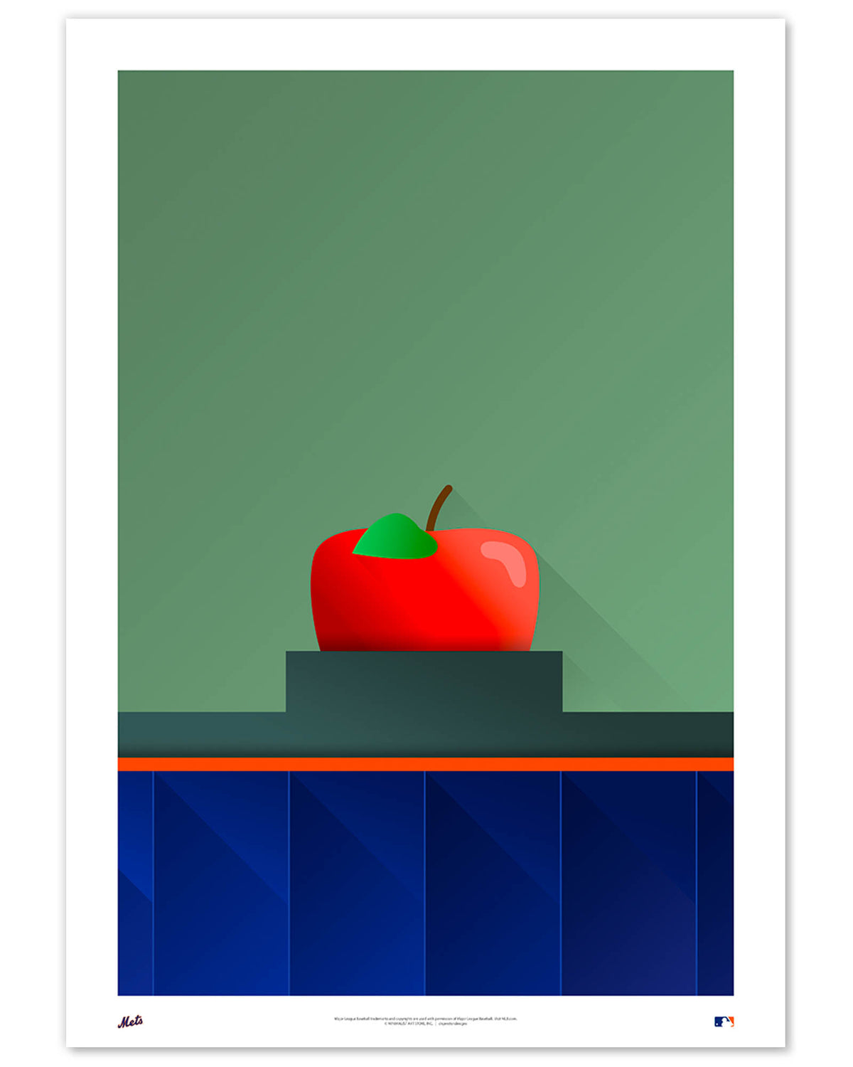 Minimalist Citi Field Art Print