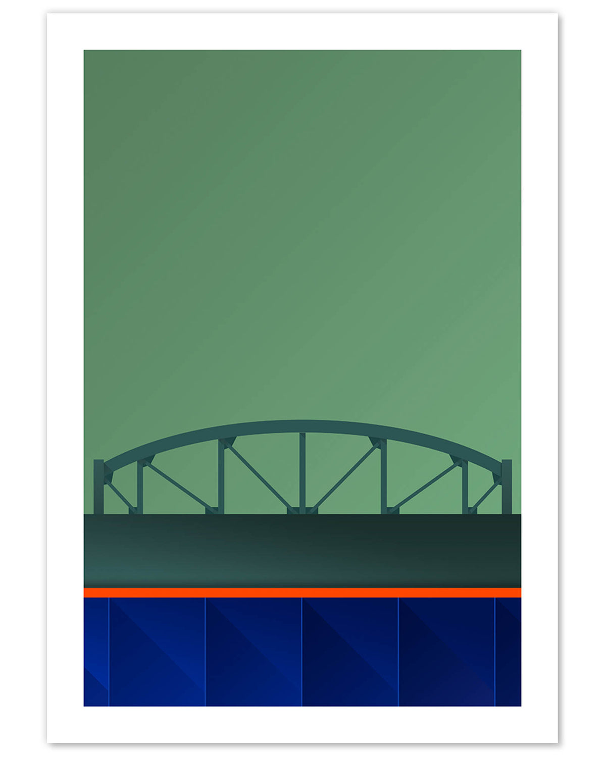 Minimalist Citi Field (Shea Bridge)