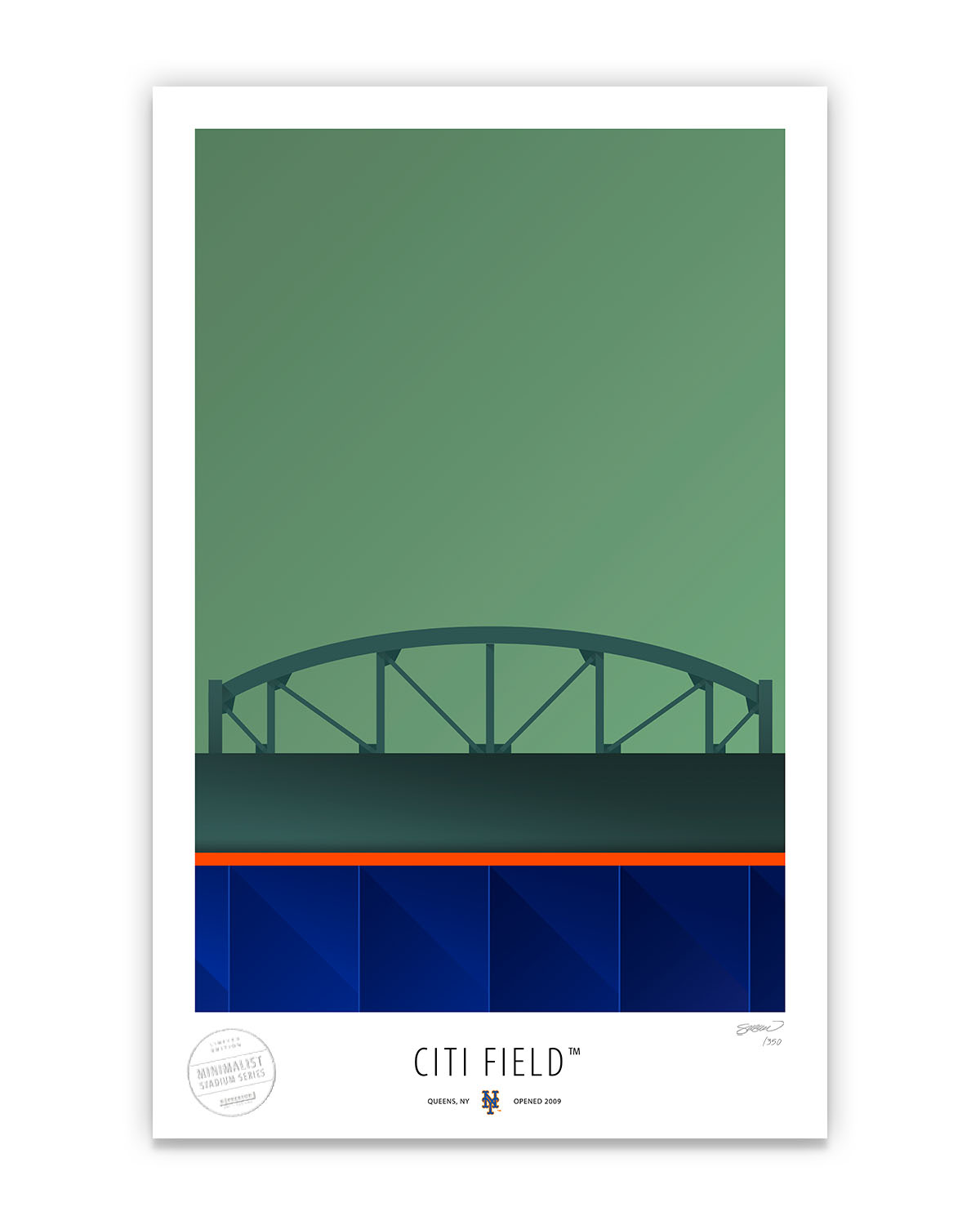 Minimalist Citi Field (Shea Bridge)