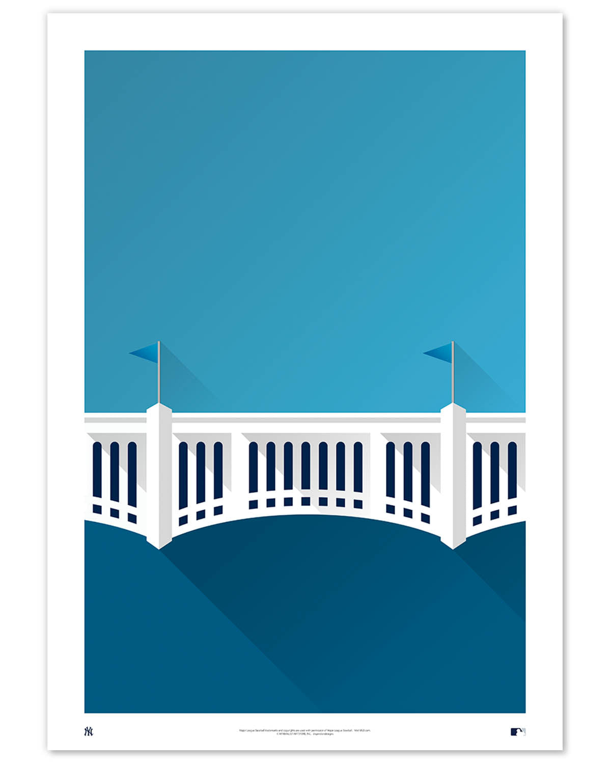 Minimalist Yankee Stadium Art Print