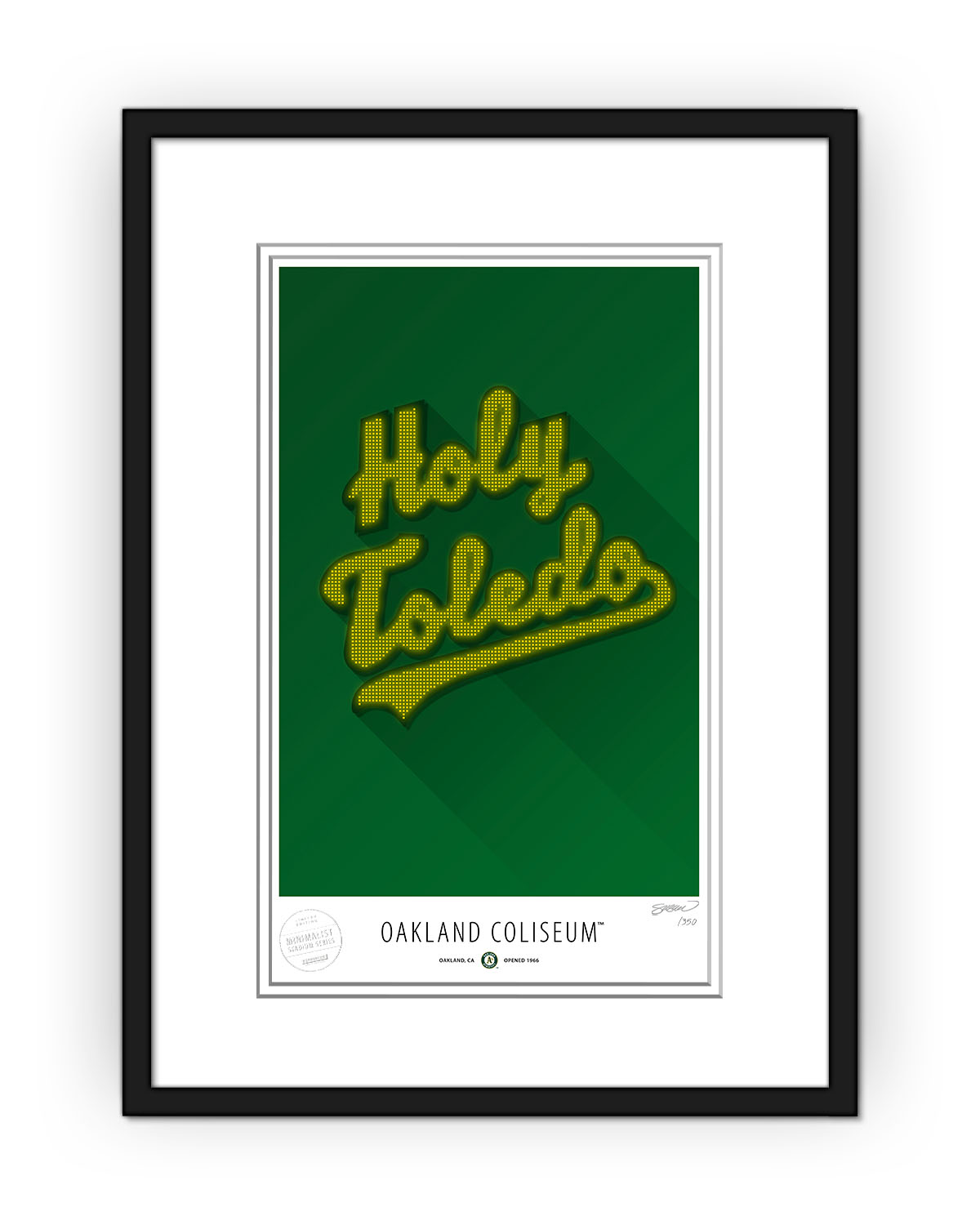 Minimalist Oakland Coliseum (Holy Toledo)