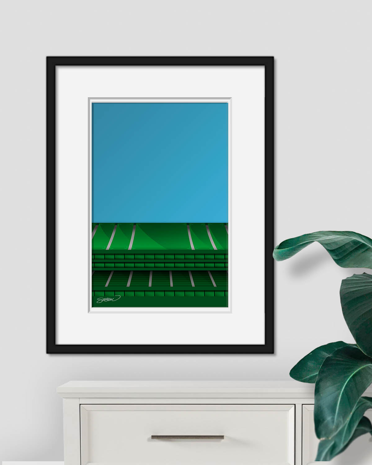 Minimalist Oakland Coliseum (Mt. Davis)