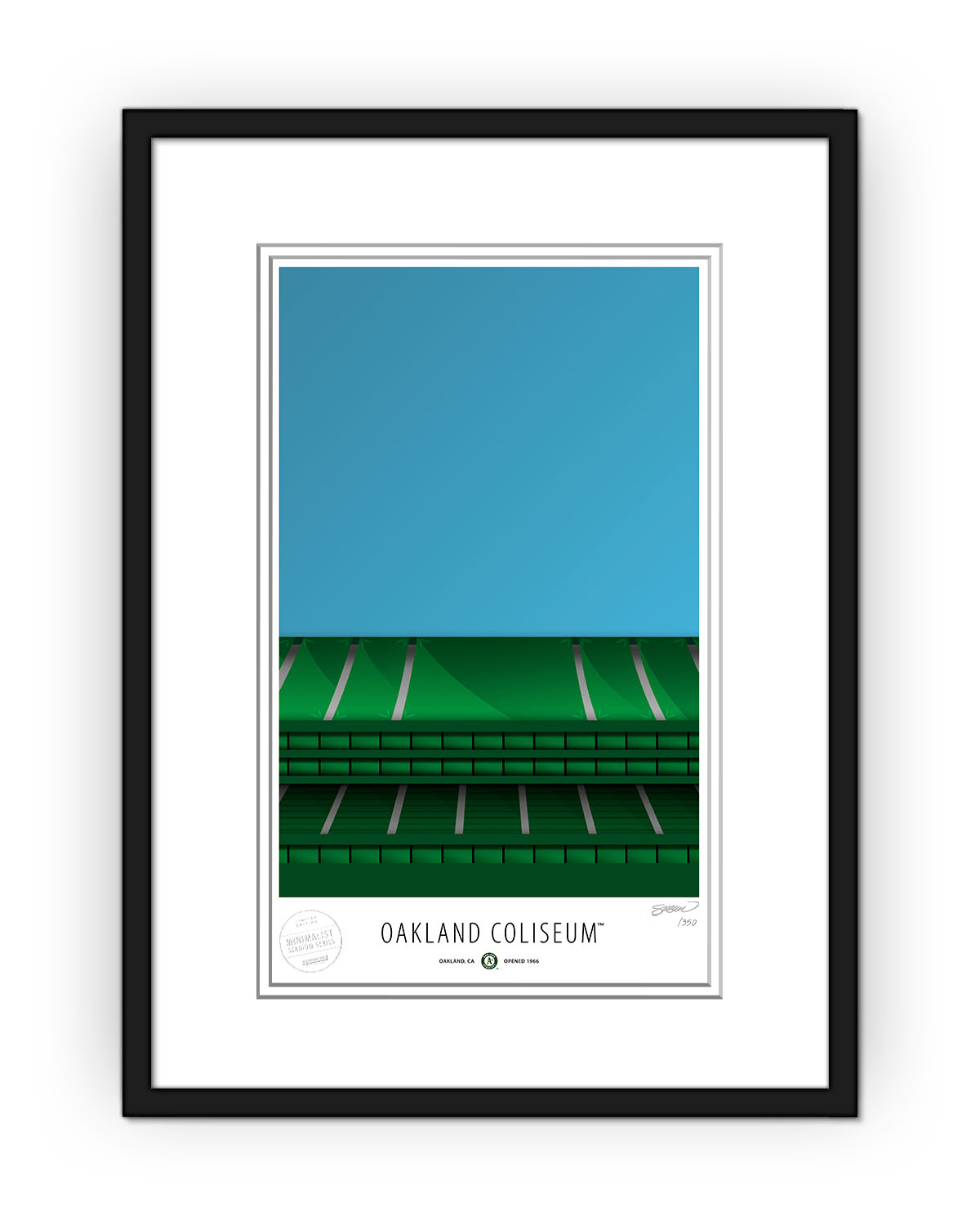 Minimalist Oakland Coliseum (Mt. Davis)