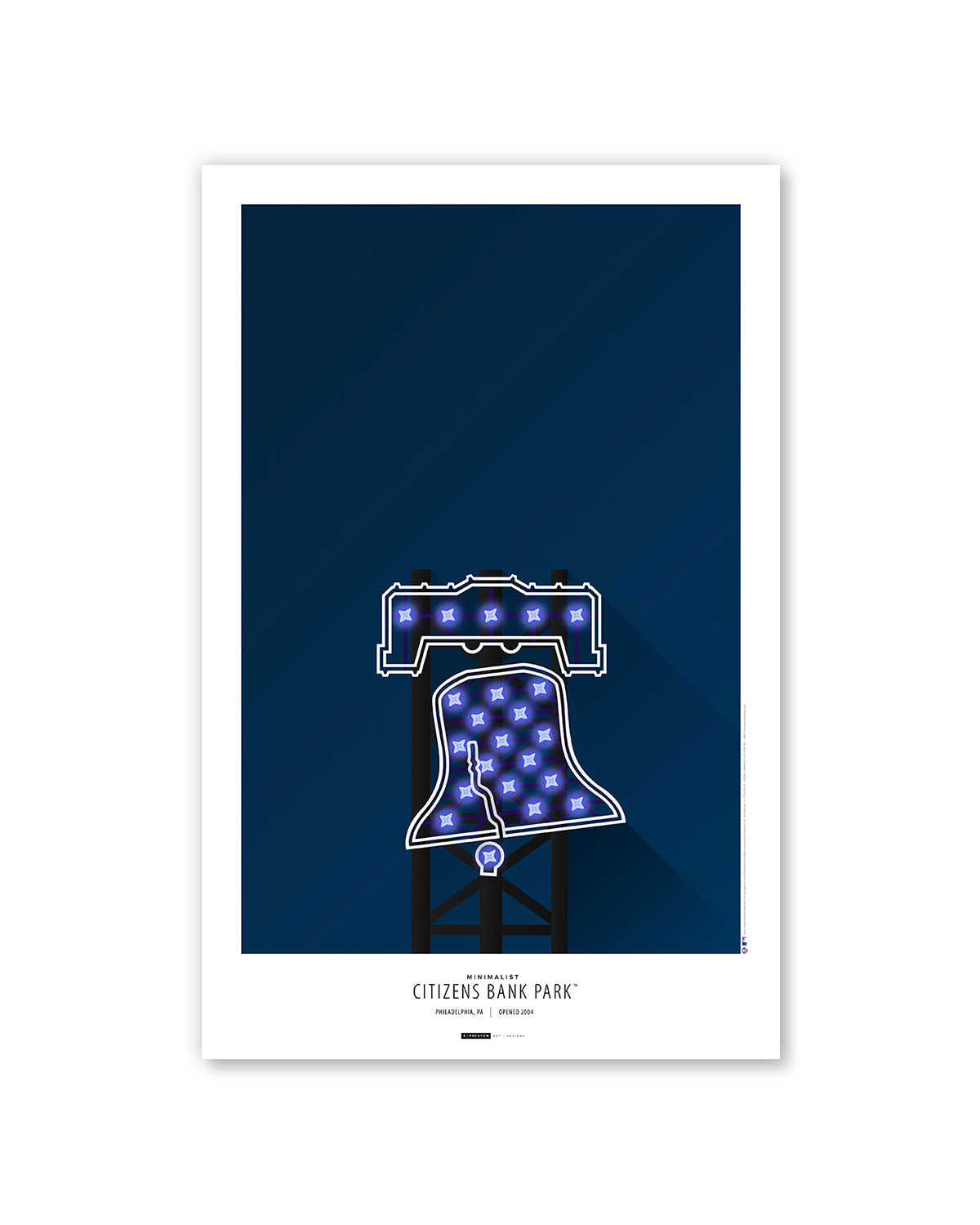Minimalist Citizens Bank Park Poster Print