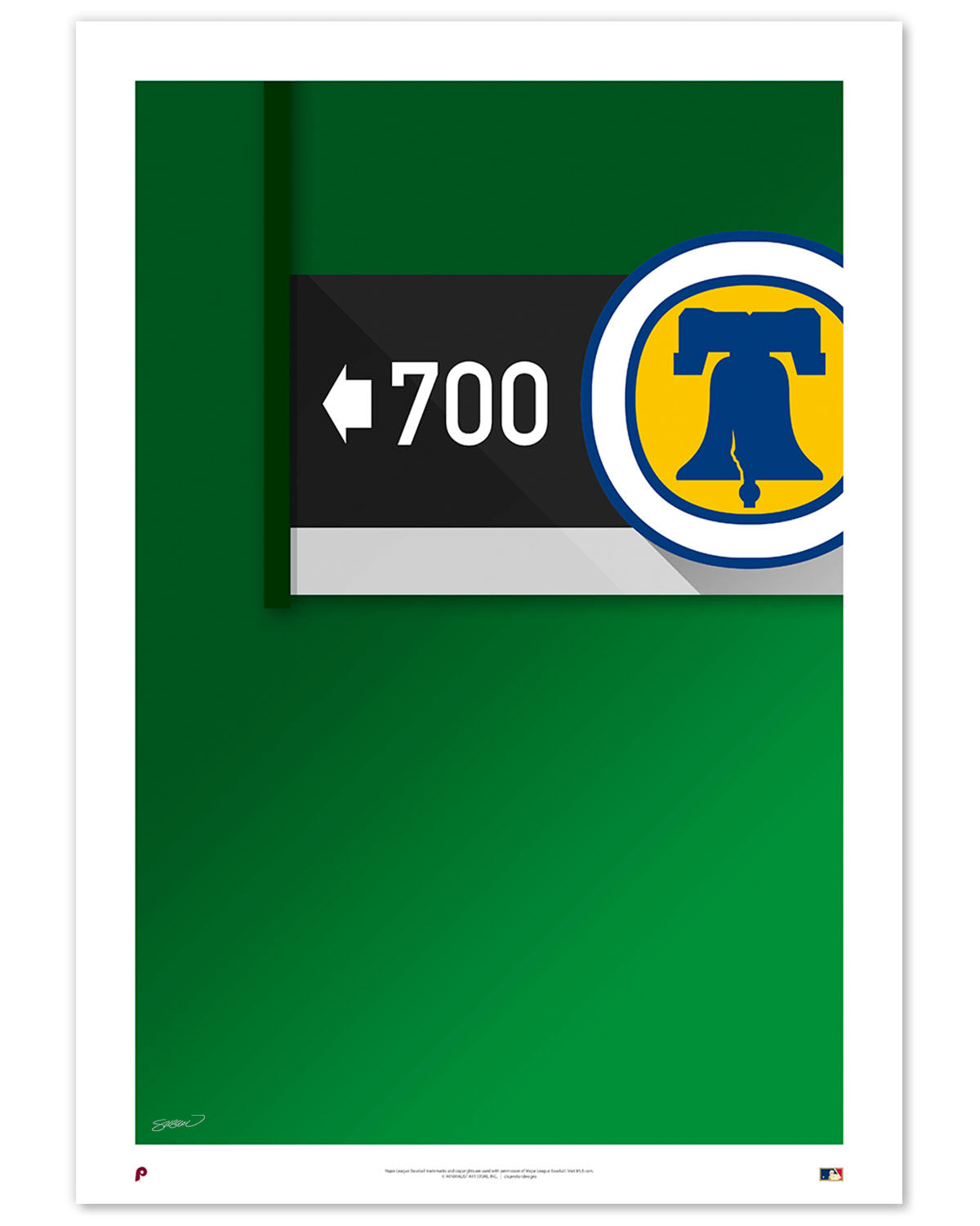 Minimalist Veterans Stadium Art Print