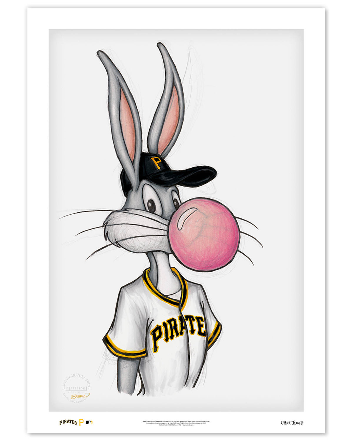 Bubblegum Bugs x MLB Pirates Limited Edition Art Print