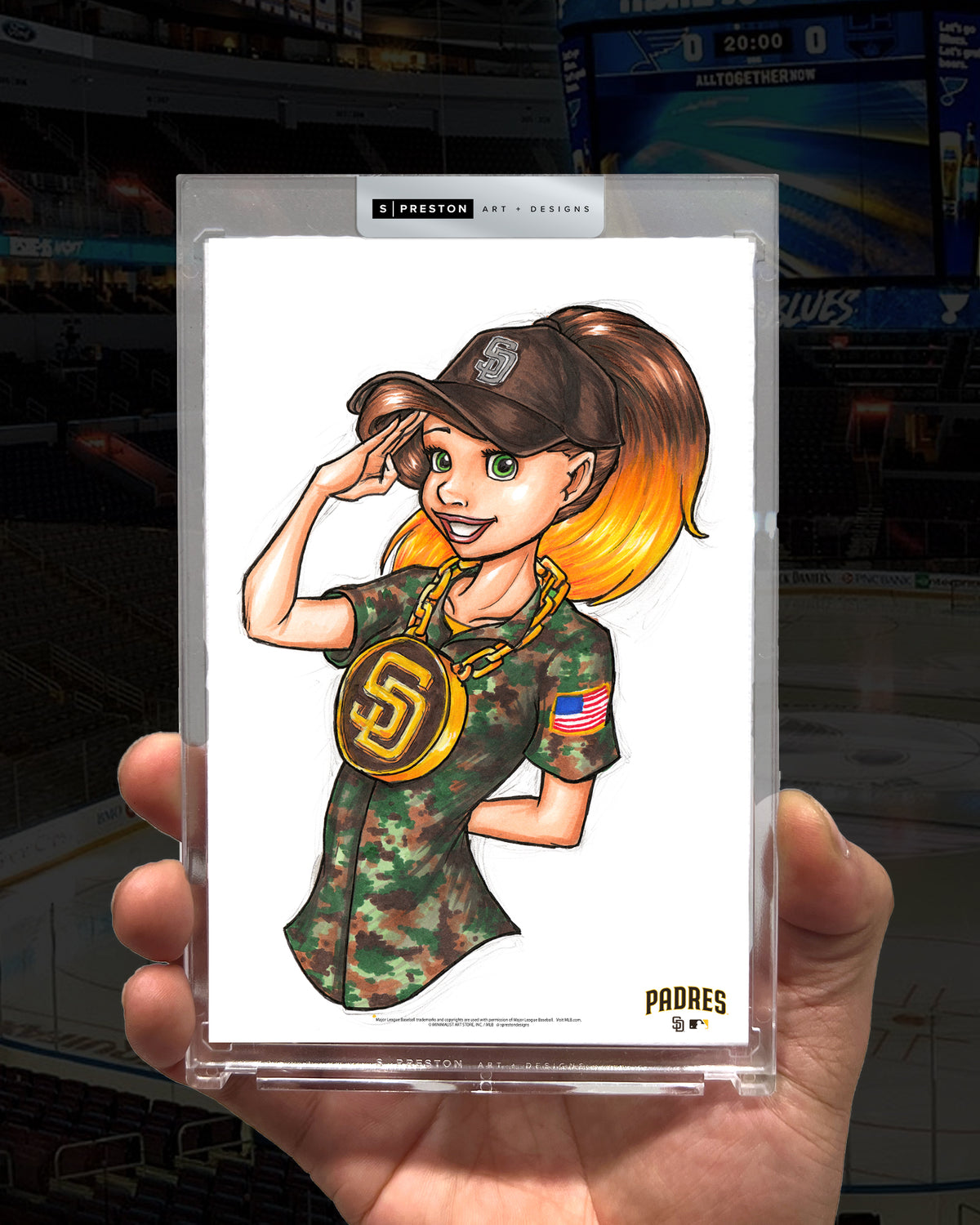 WinS® Padres Konni Mackenzie Limited Edition Art Card Slab