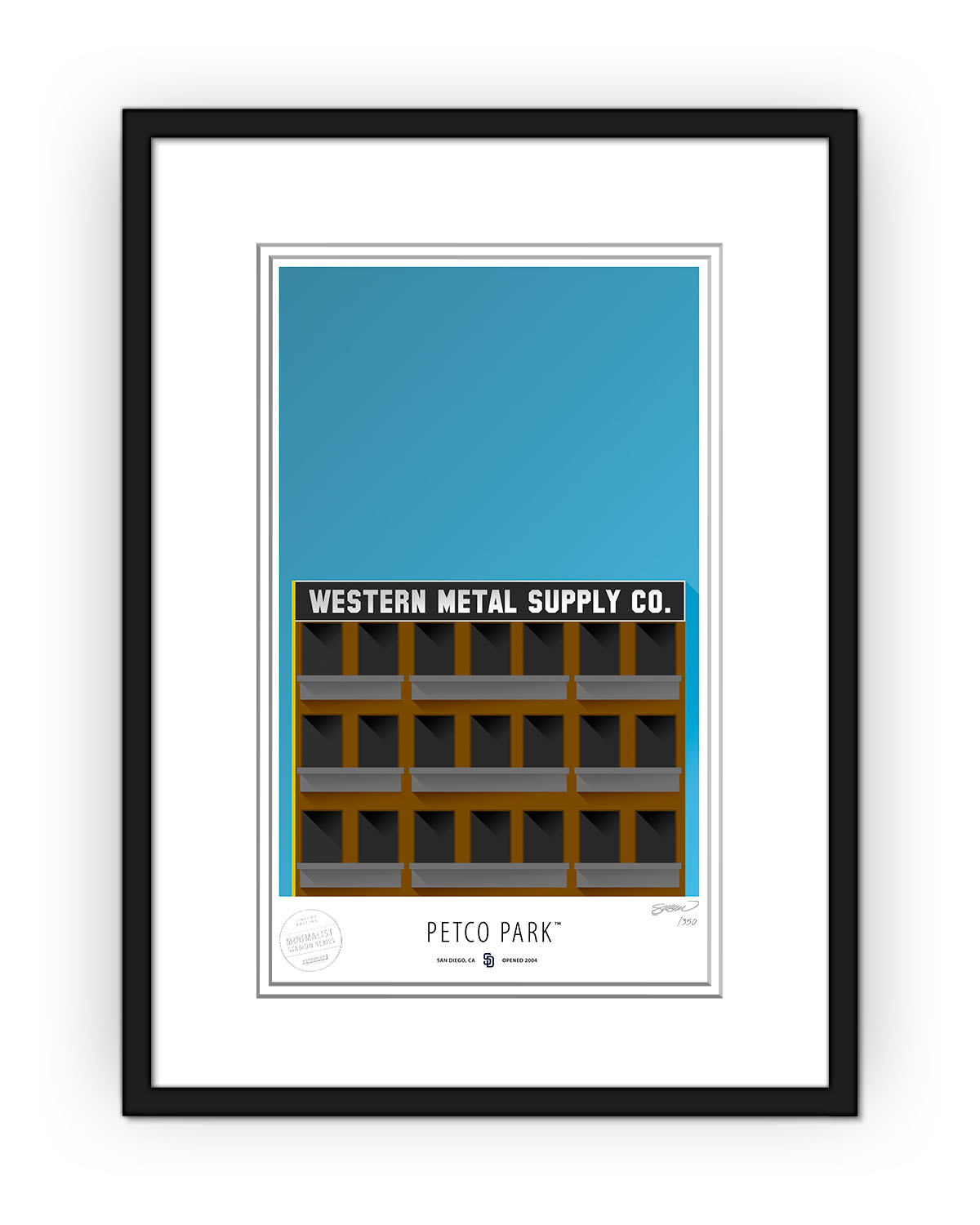 Minimalist Petco Park Art Print
