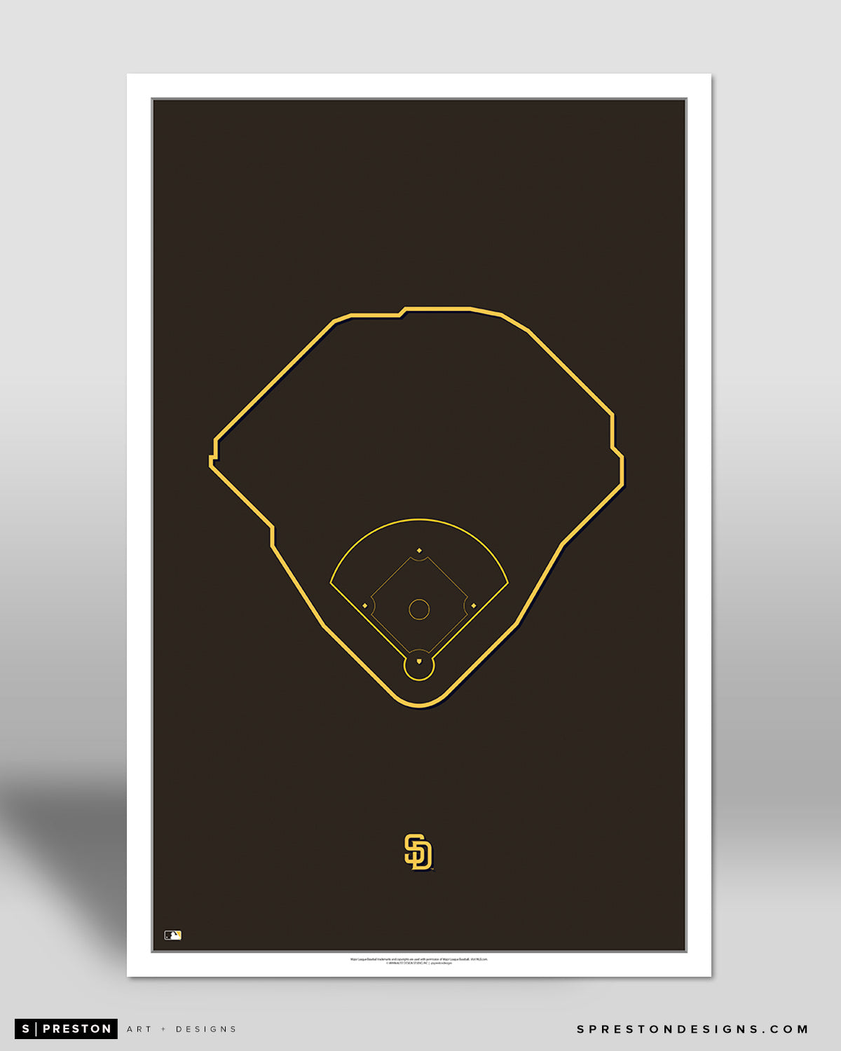 MLB Outline Ballpark - Petco Park San Diego Padres - S Preston