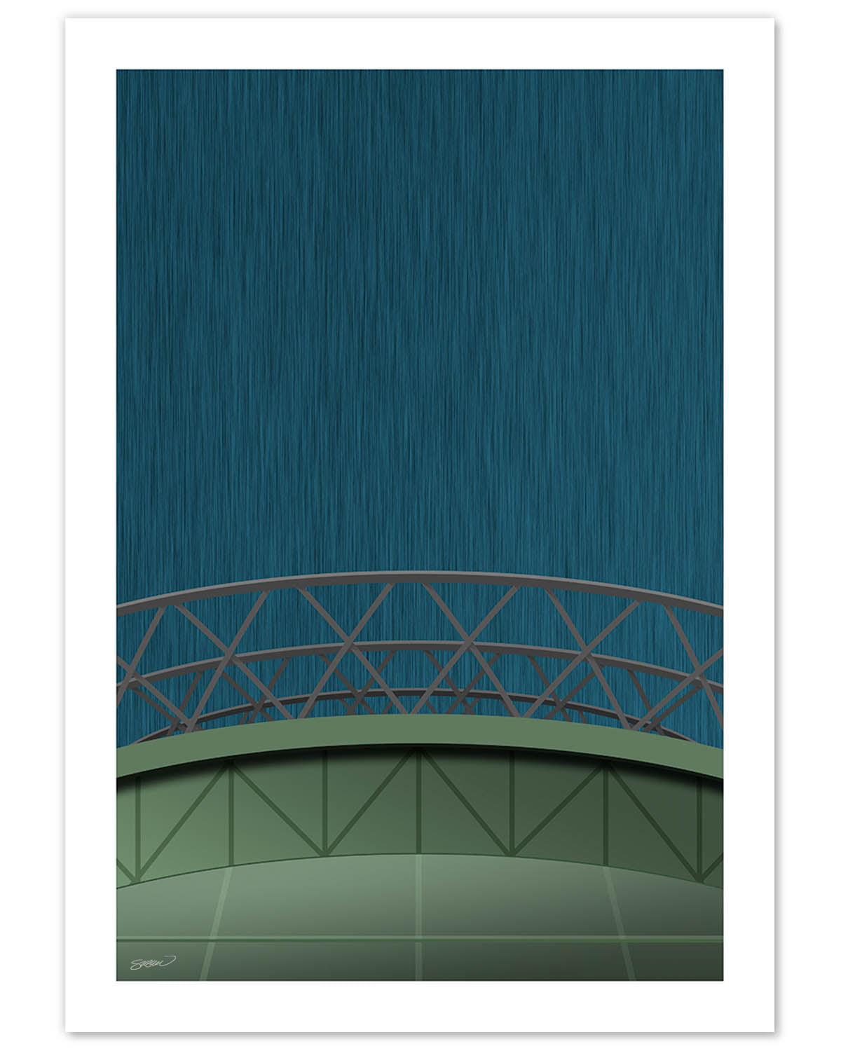 Minimalist T-Mobile Park Art Print