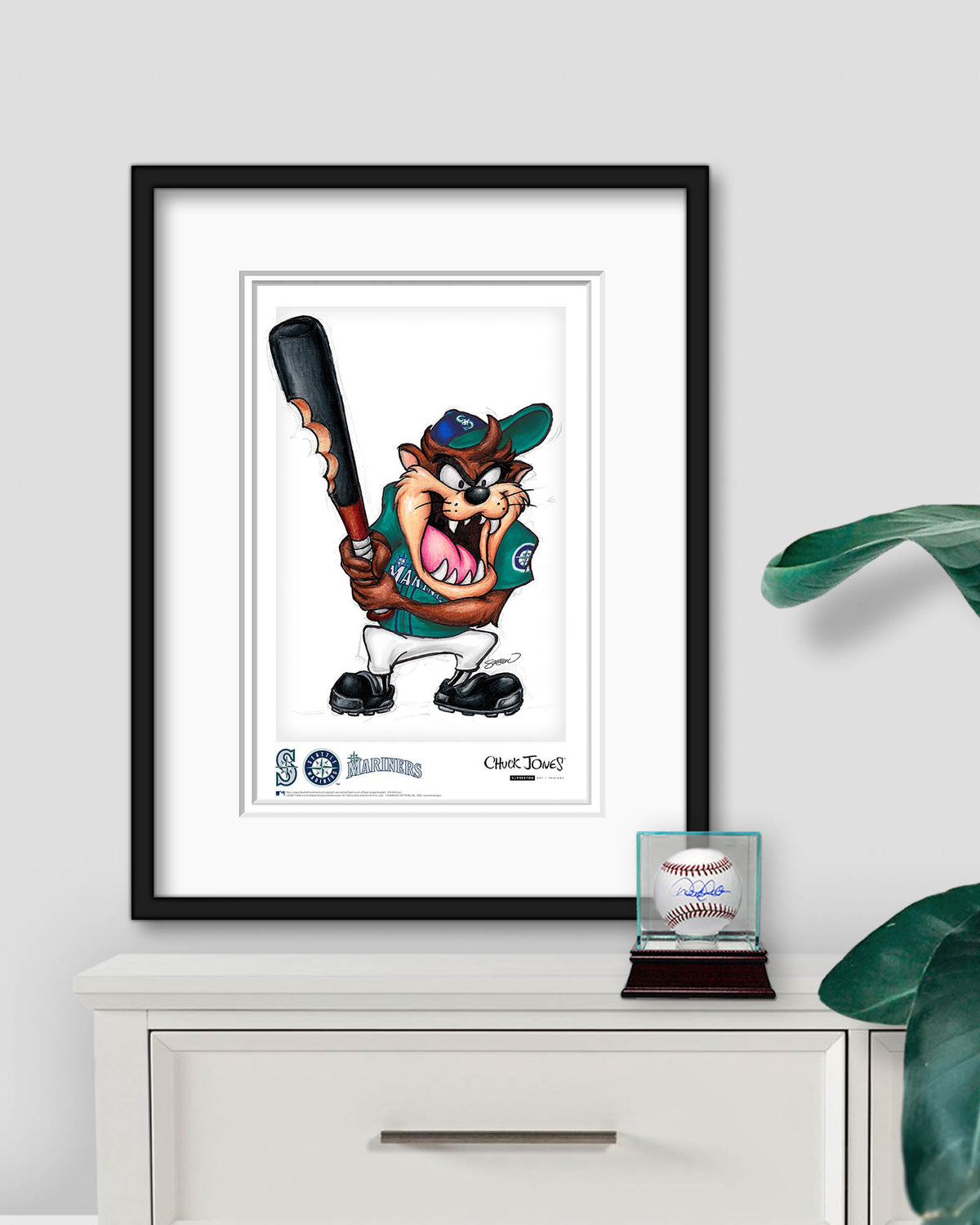 Taz on Deck x MLB Mariners Poster Print