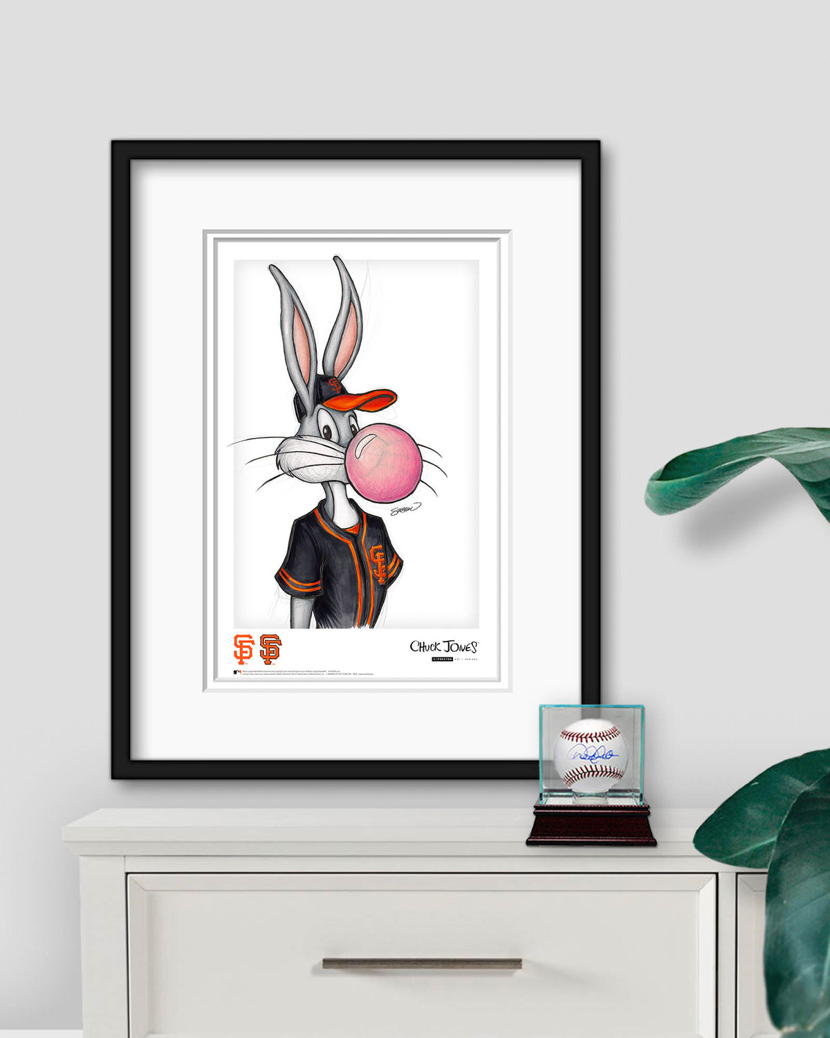 Bubblegum Bugs x MLB Giants Bugs Bunny Poster Print