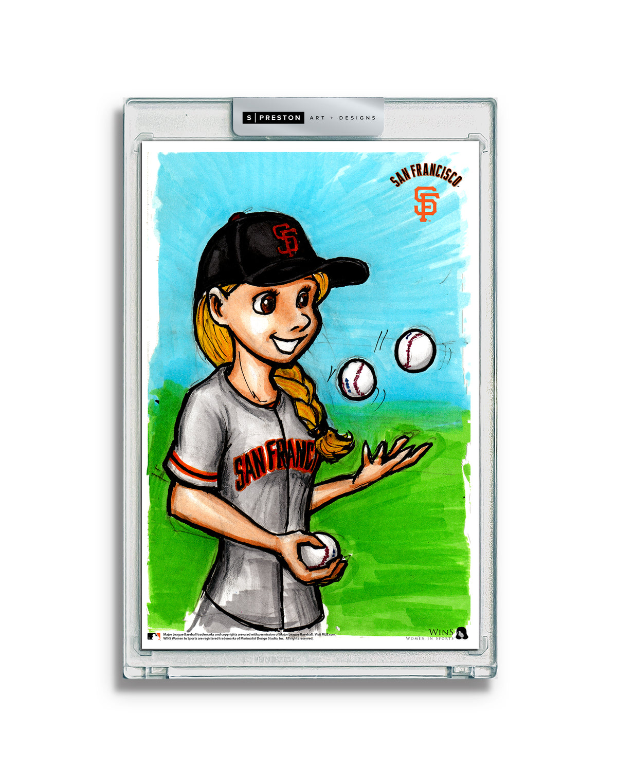 WinS® Giants Alyssa Nakken Limited Edition Art Card Slab