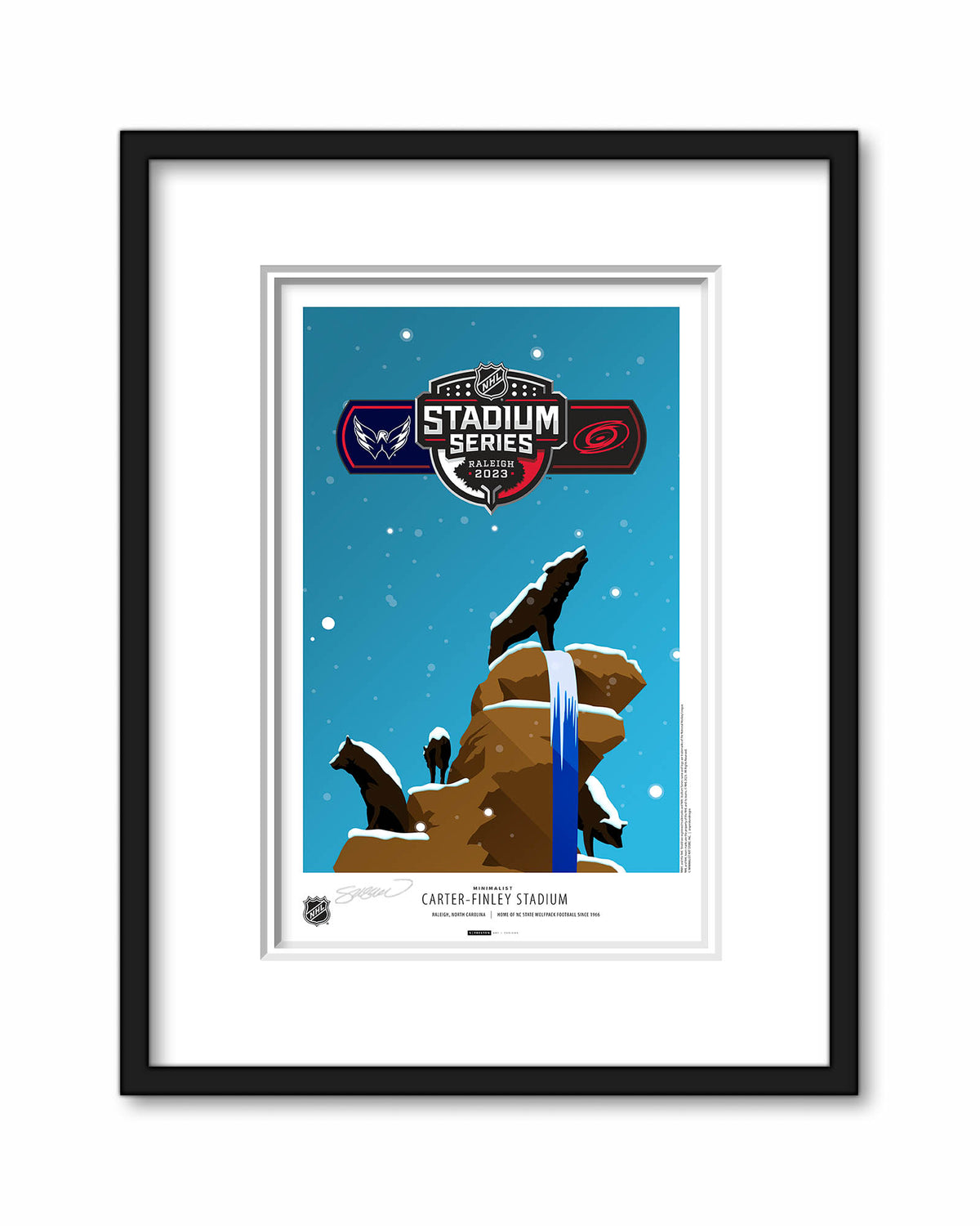 Minimalist Carter-Finley Stadium 2023 Stadium Series Limited Edition Art Prints