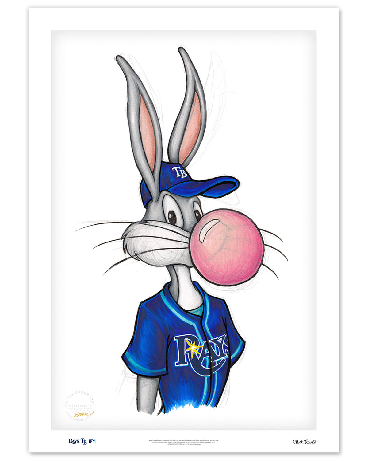 Bubblegum Bugs x MLB Rays Limited Edition Art Print