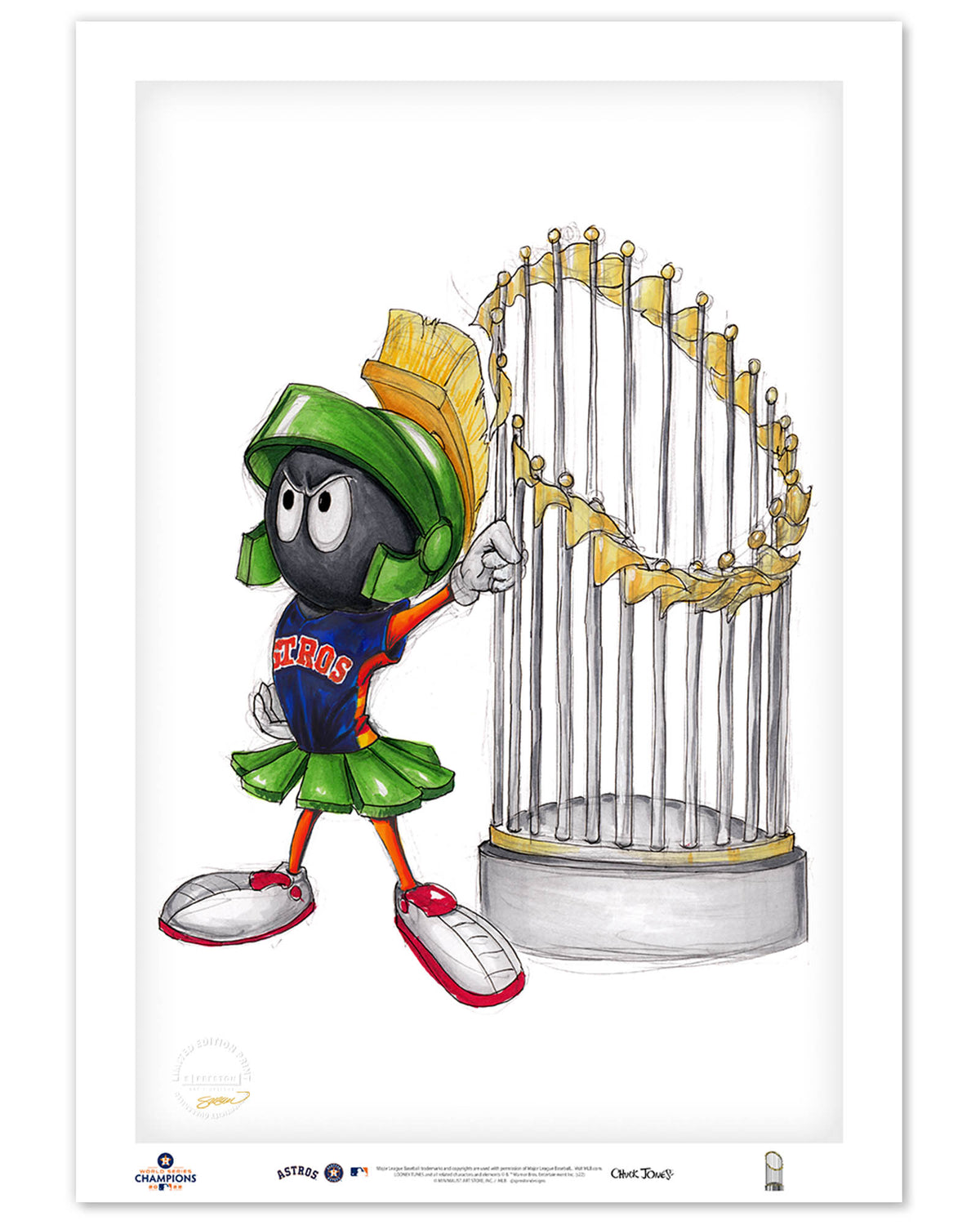 World Series Marvin The Martian 2022 Limited Edition Art Print