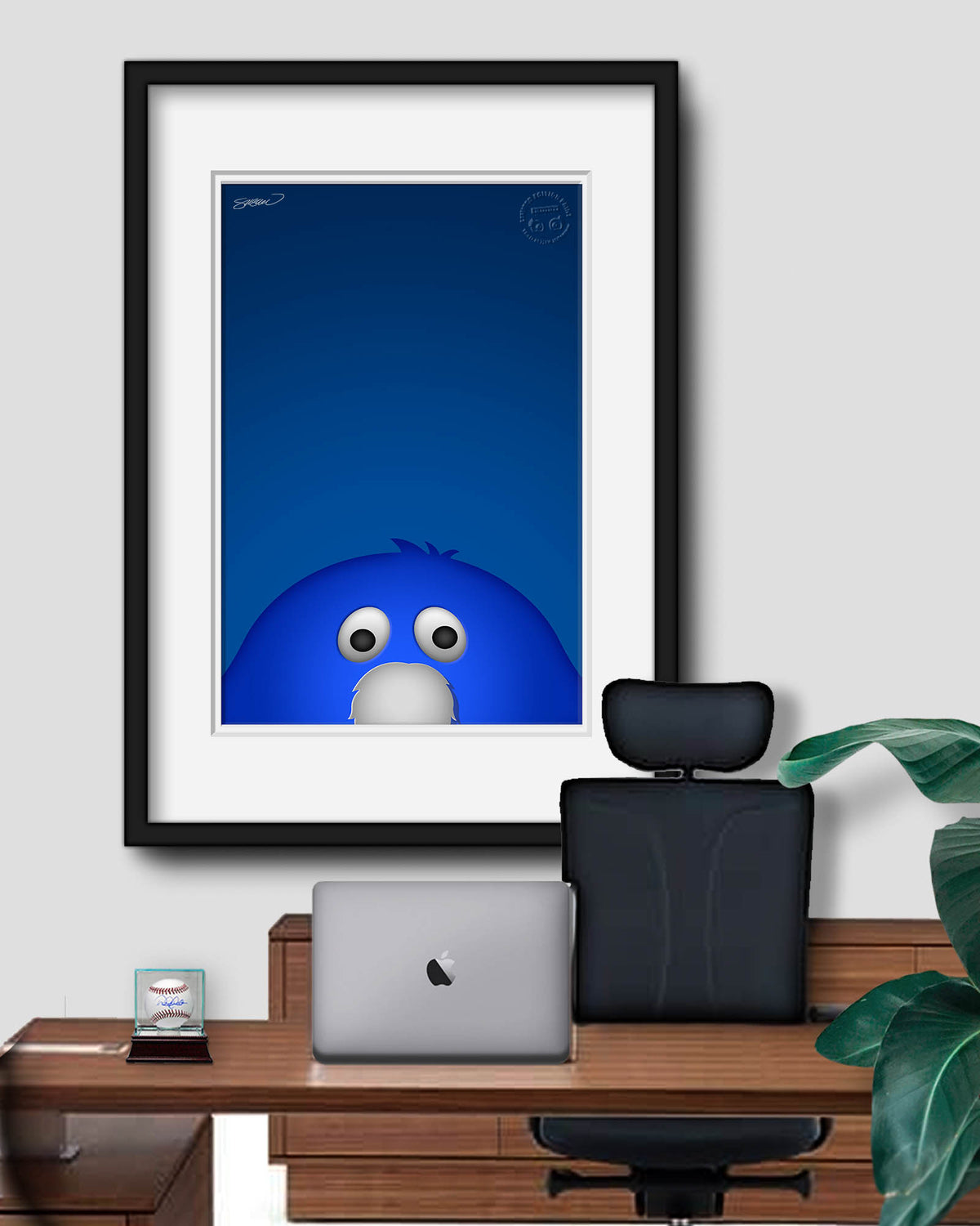 Minimalist Blue Blob