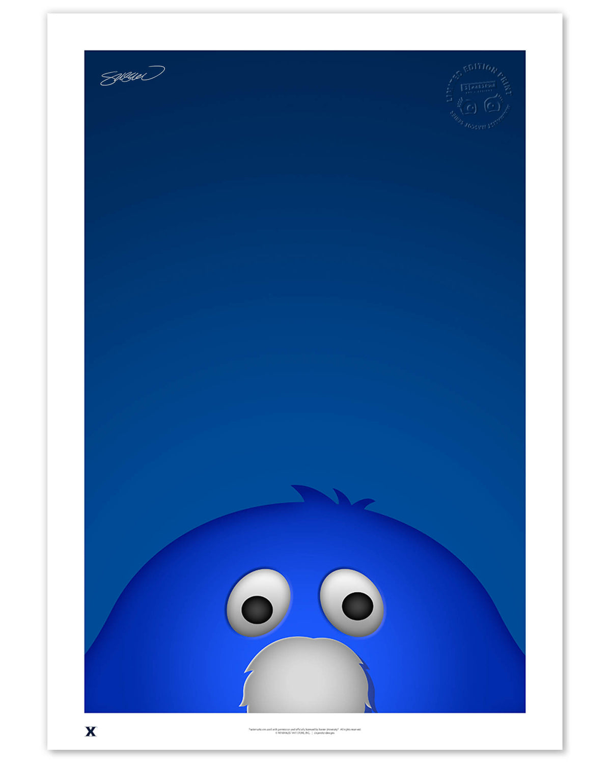 Minimalist Blue Blob