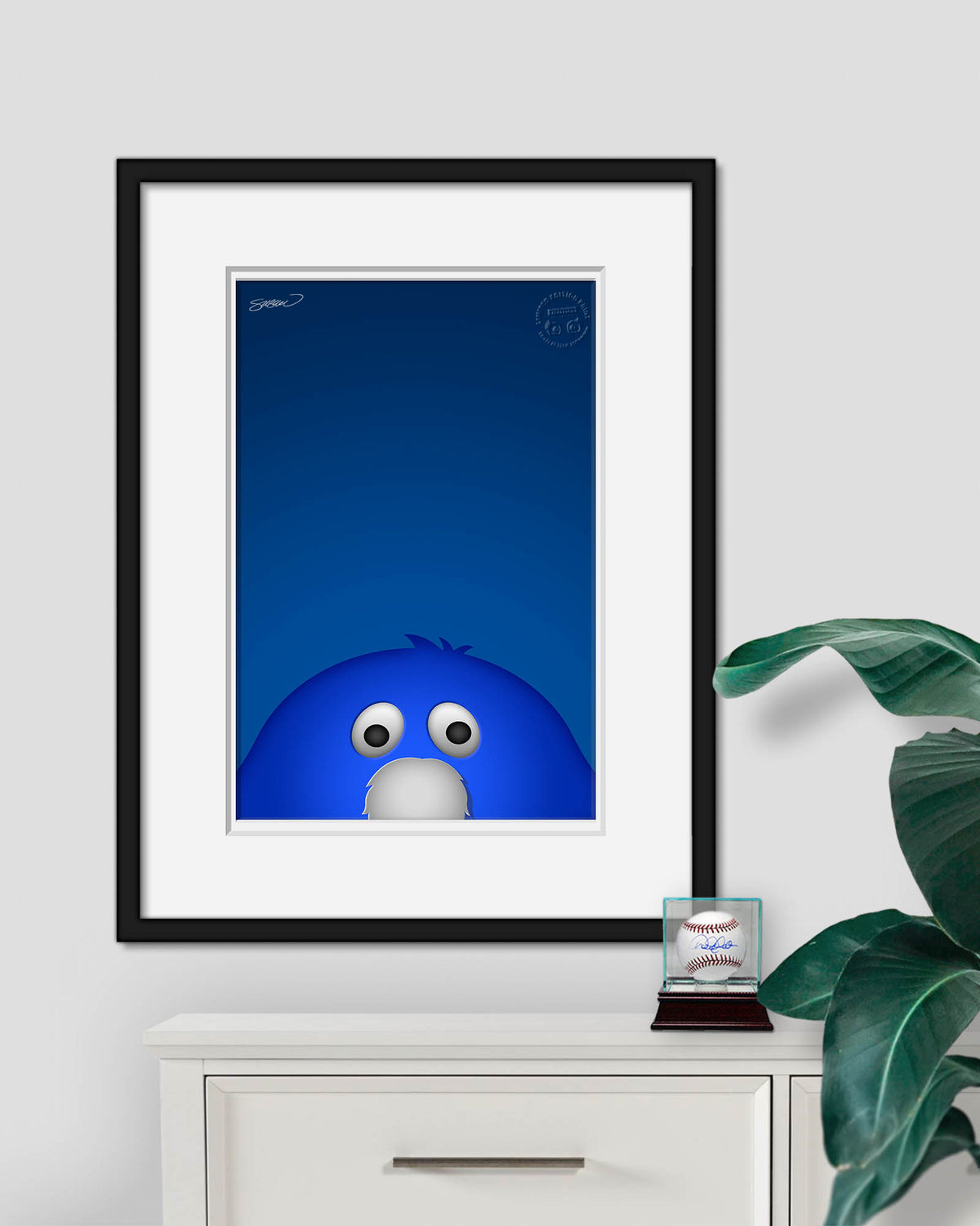 Minimalist Blue Blob