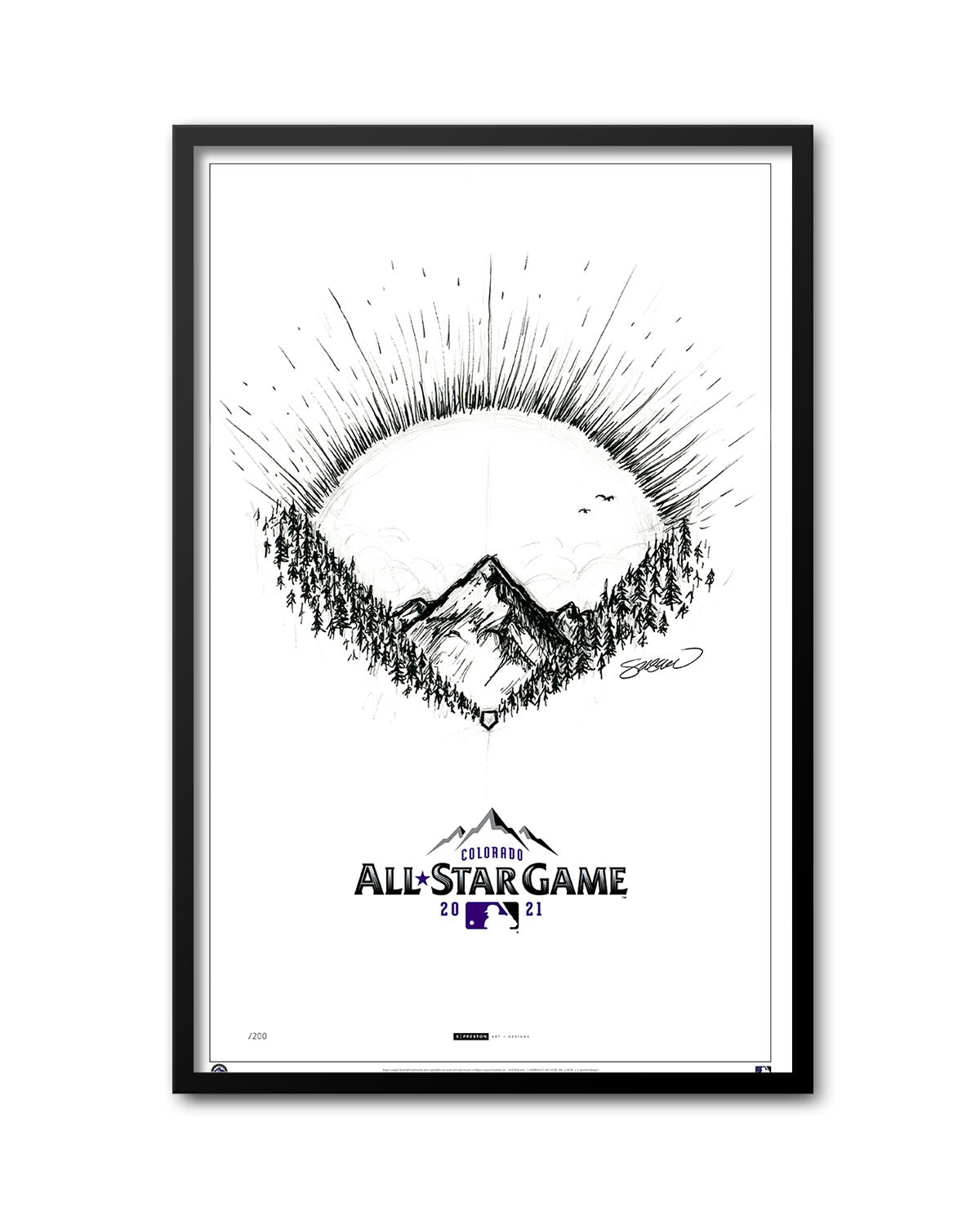 2021 MLB All-Star Game Sketch Print