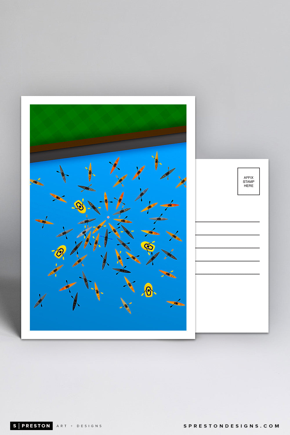 Minimalist AT&T Park Postcard Postcard - San Francisco Giants - S. Preston Art + Designs