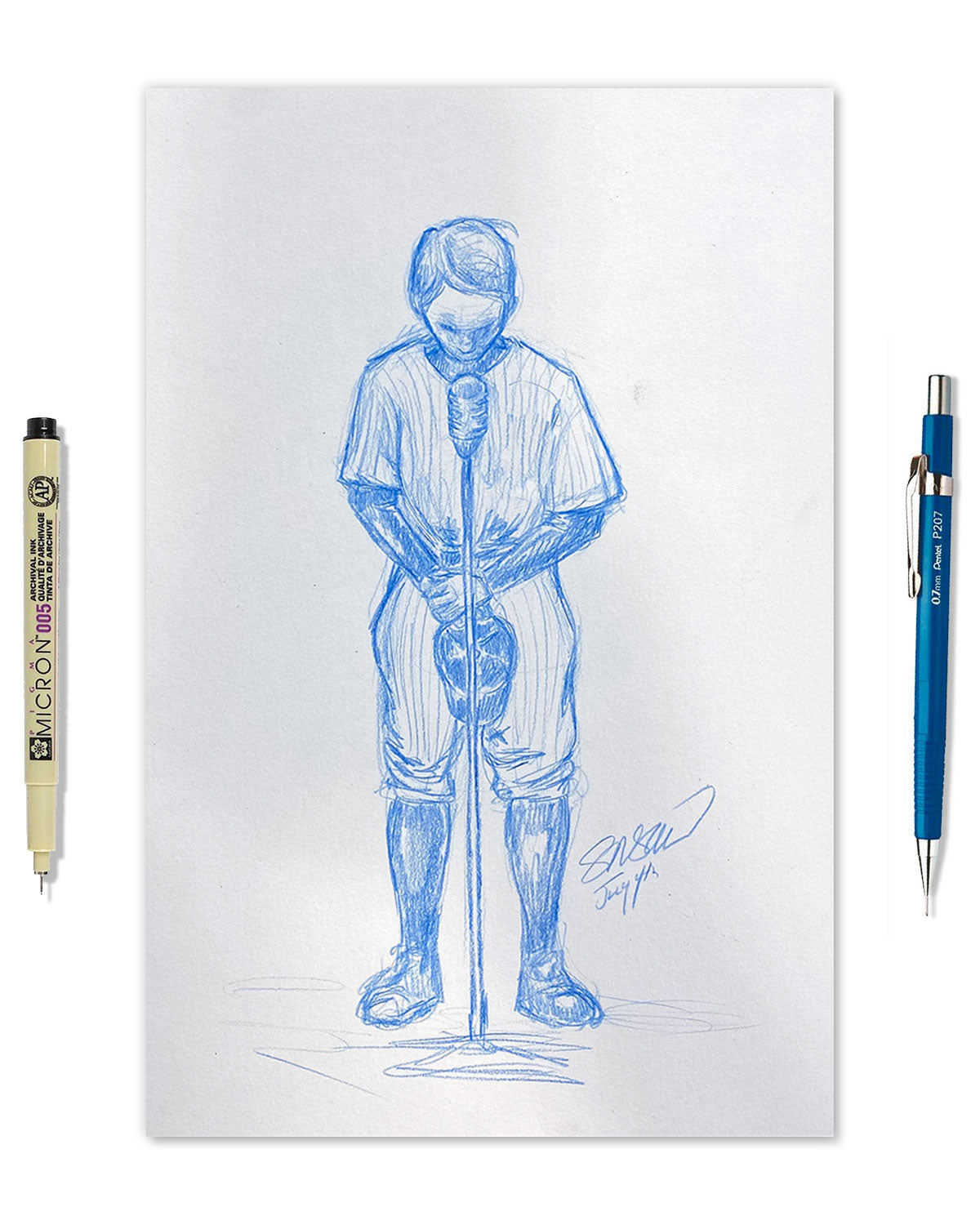 Remembering Lou Gehrig Original Art