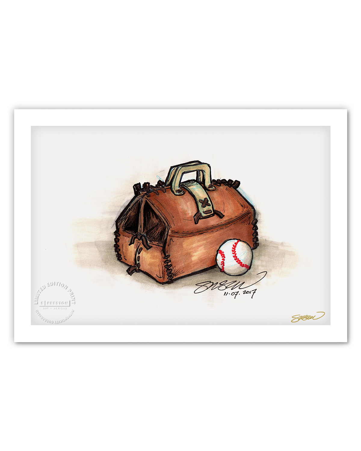 Remembering Doc Halladay Ink Sketch
