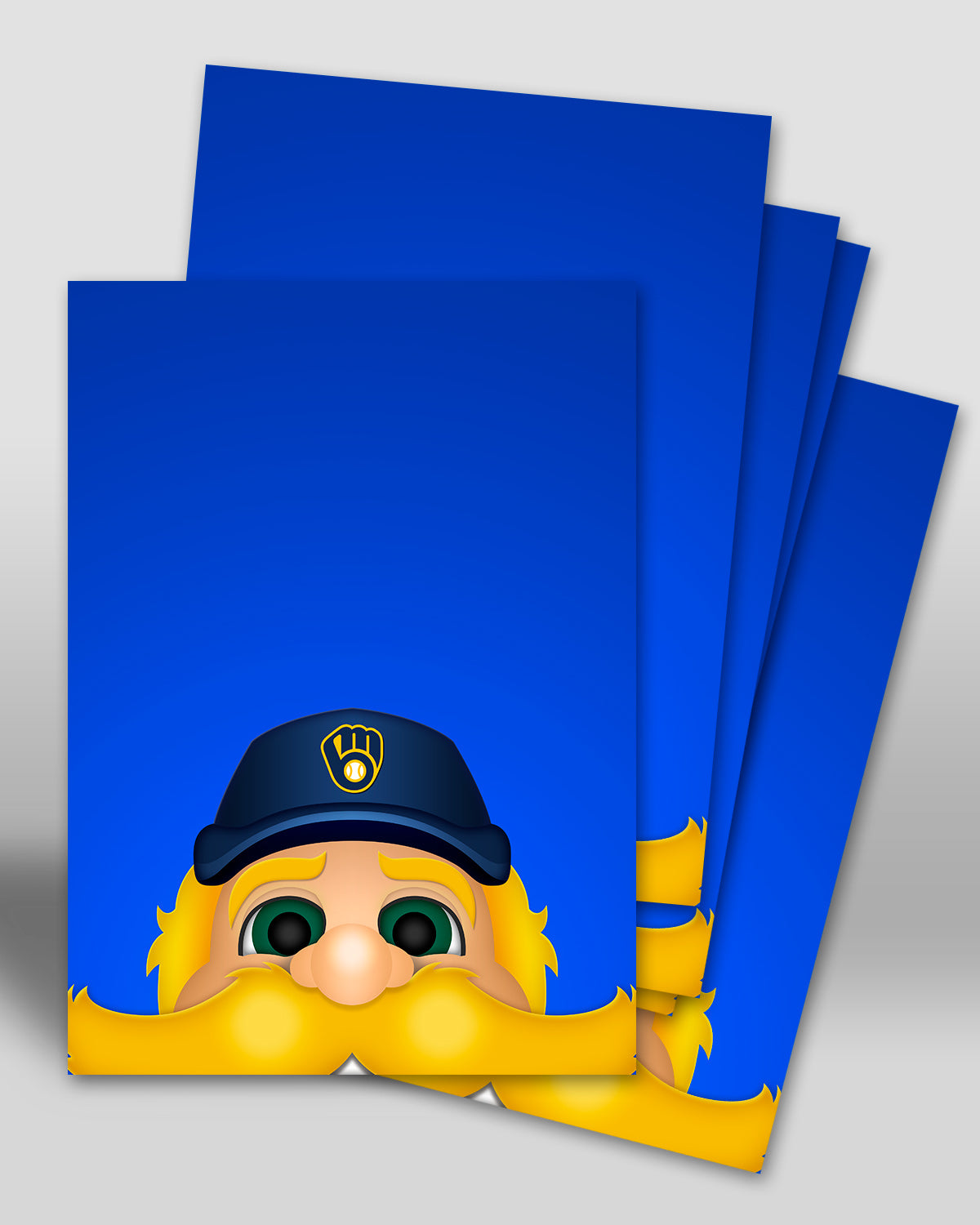 Minimalist Bernie Brewer Postcard - CLEARANCE