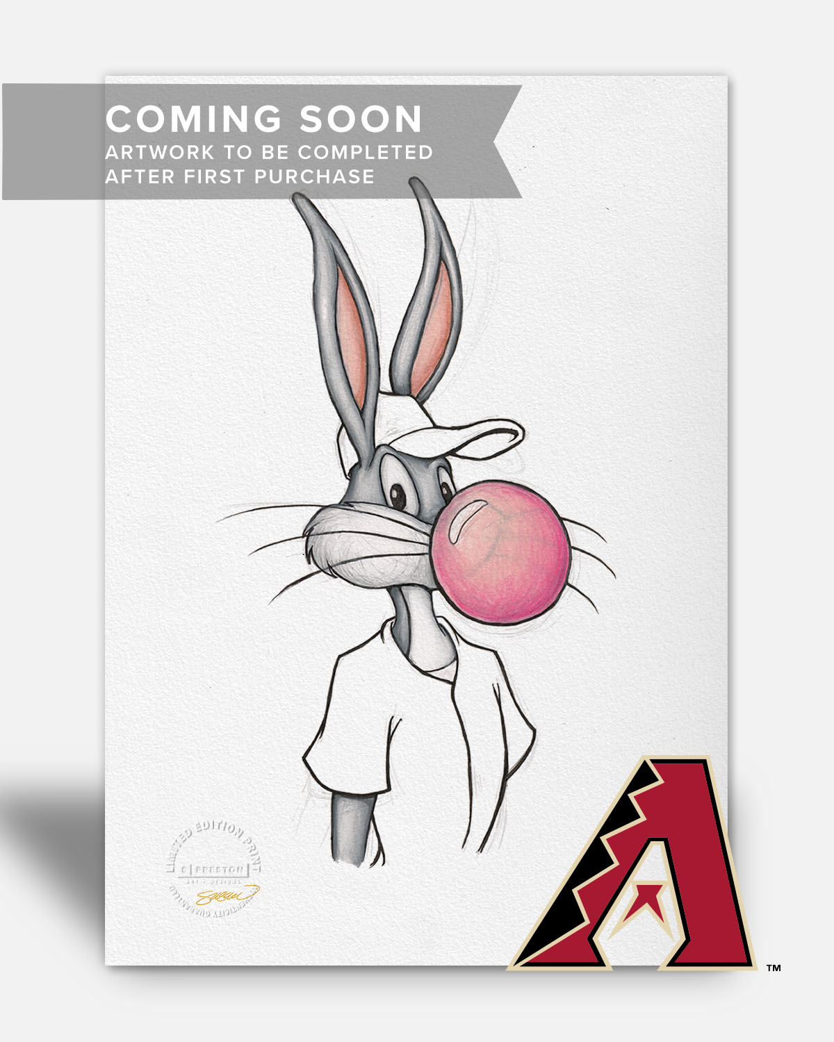 Bubblegum Bugs x MLB - Dbacks Limited Edition Art Print