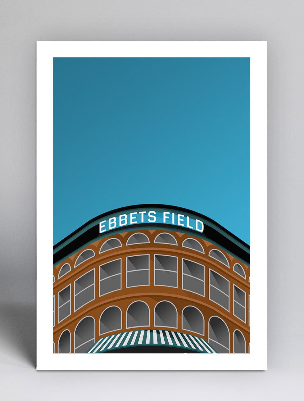 Minimalist Ebbets Field Small Print - Clearance Clearance - Los Angeles Dodgers - S. Preston Art + Designs