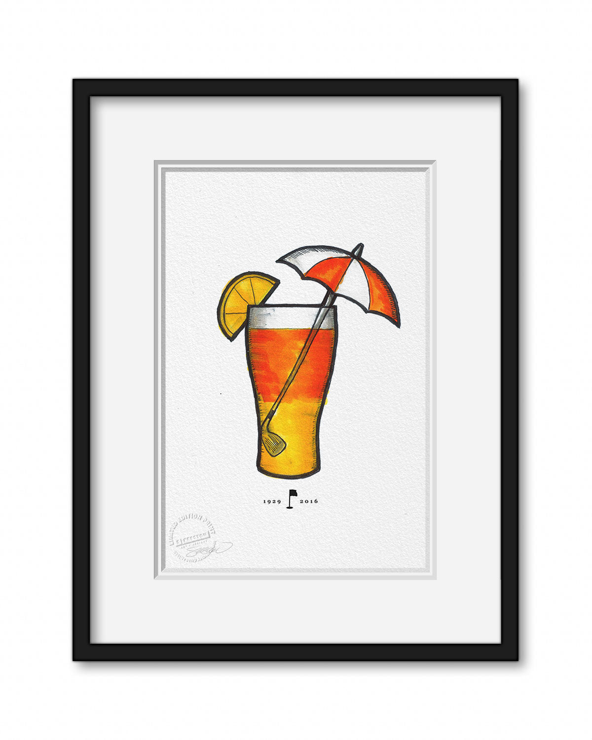 Remembering Arnold Palmer Tribute Sketch Print