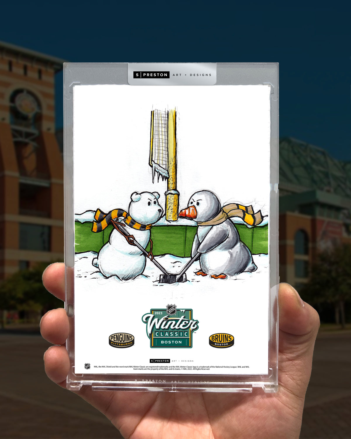 2023 NHL Winter Classic Sketch Limited Edition Art Card Slab (sold out)