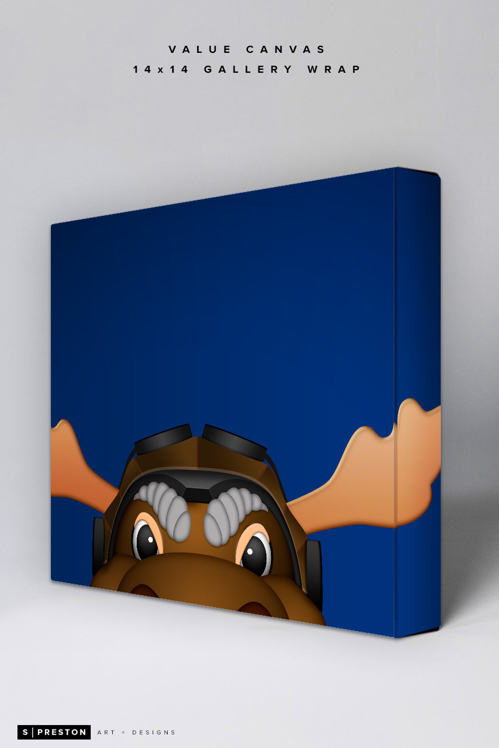 Minimalist Mick E. Moose Canvas