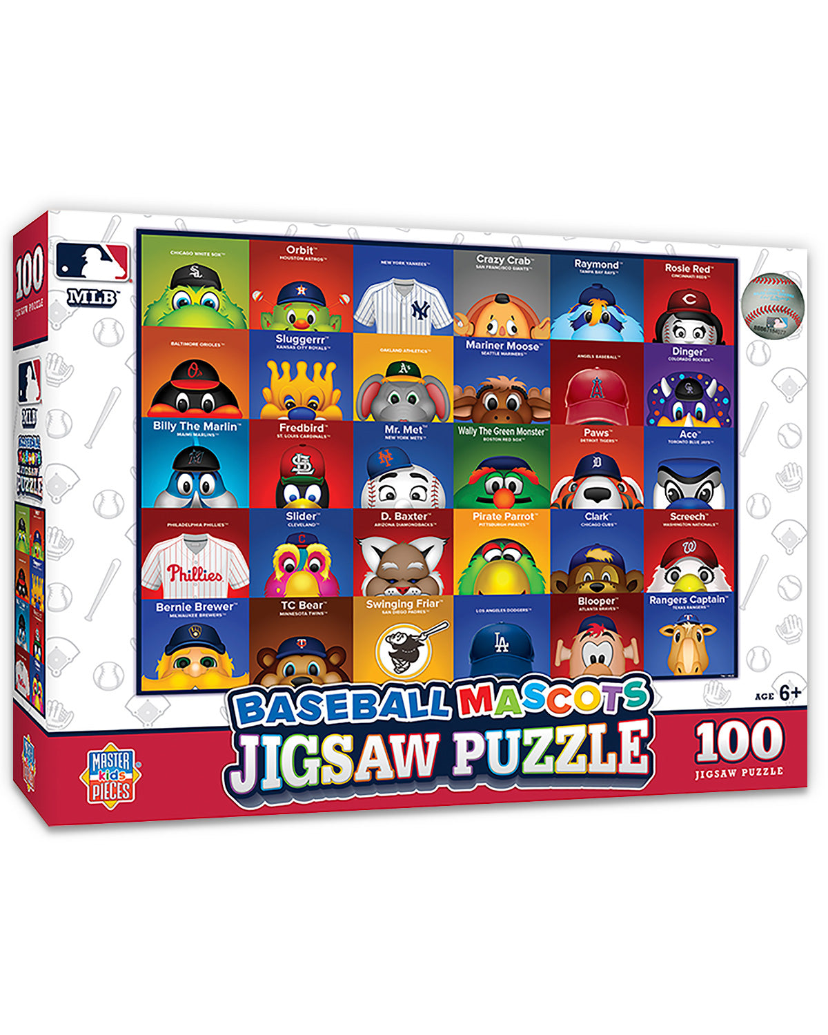 Minimalist MLB Mascot Jigsaw Puzzle